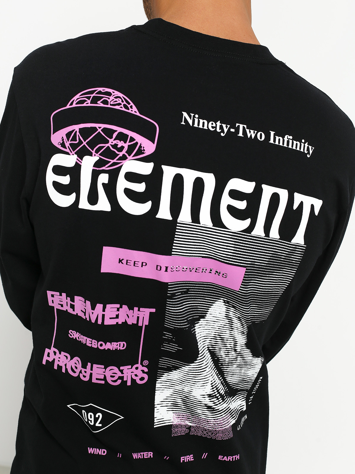 Longsleeve Element Discover (flint black)