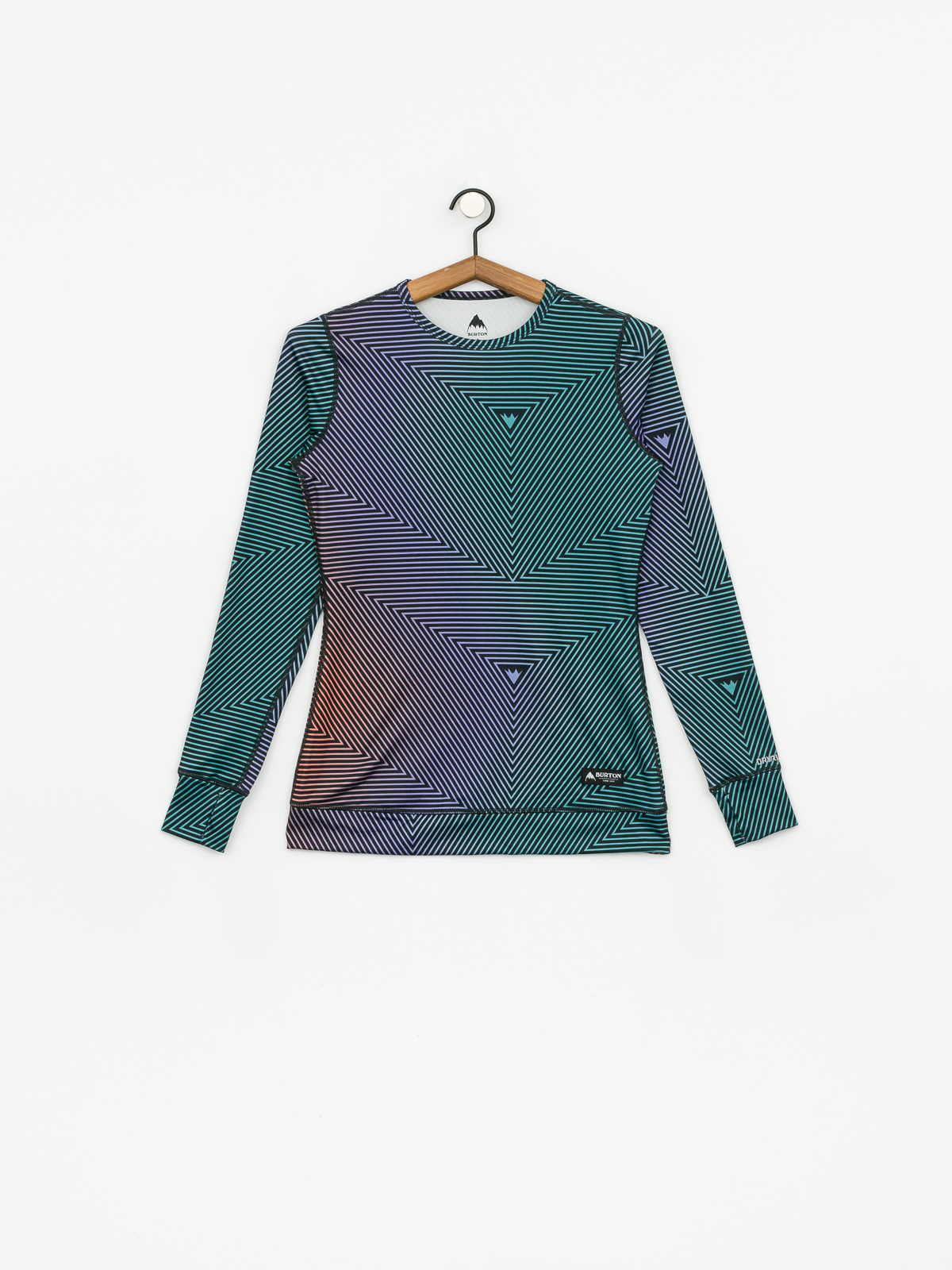 Damski Longsleeve aktywny Burton Midweight Crew (gradient spun out)