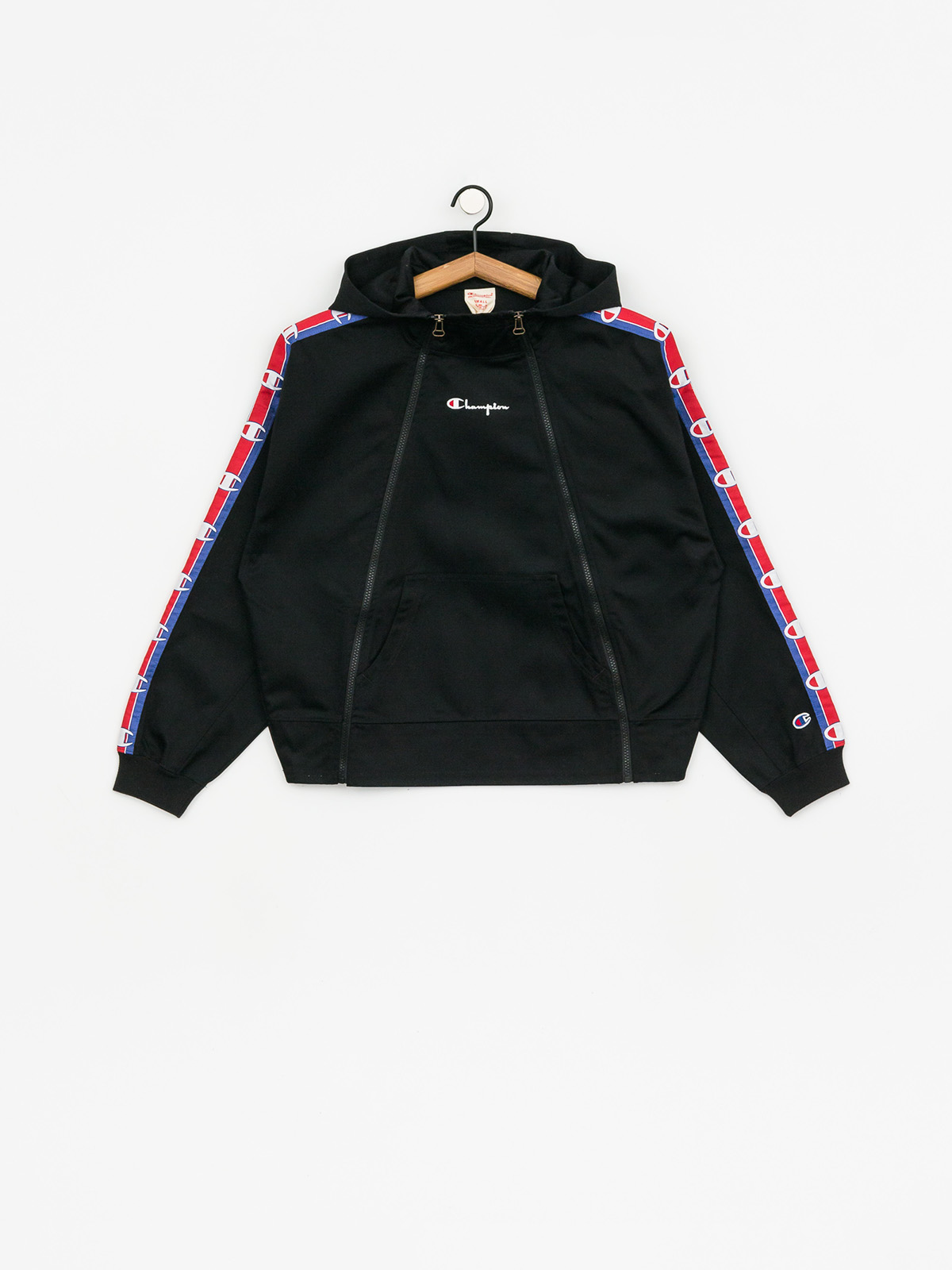 Bluza z kapturem Champion Diagonal Hooded Full Zip ZHD Wmn (nbk)