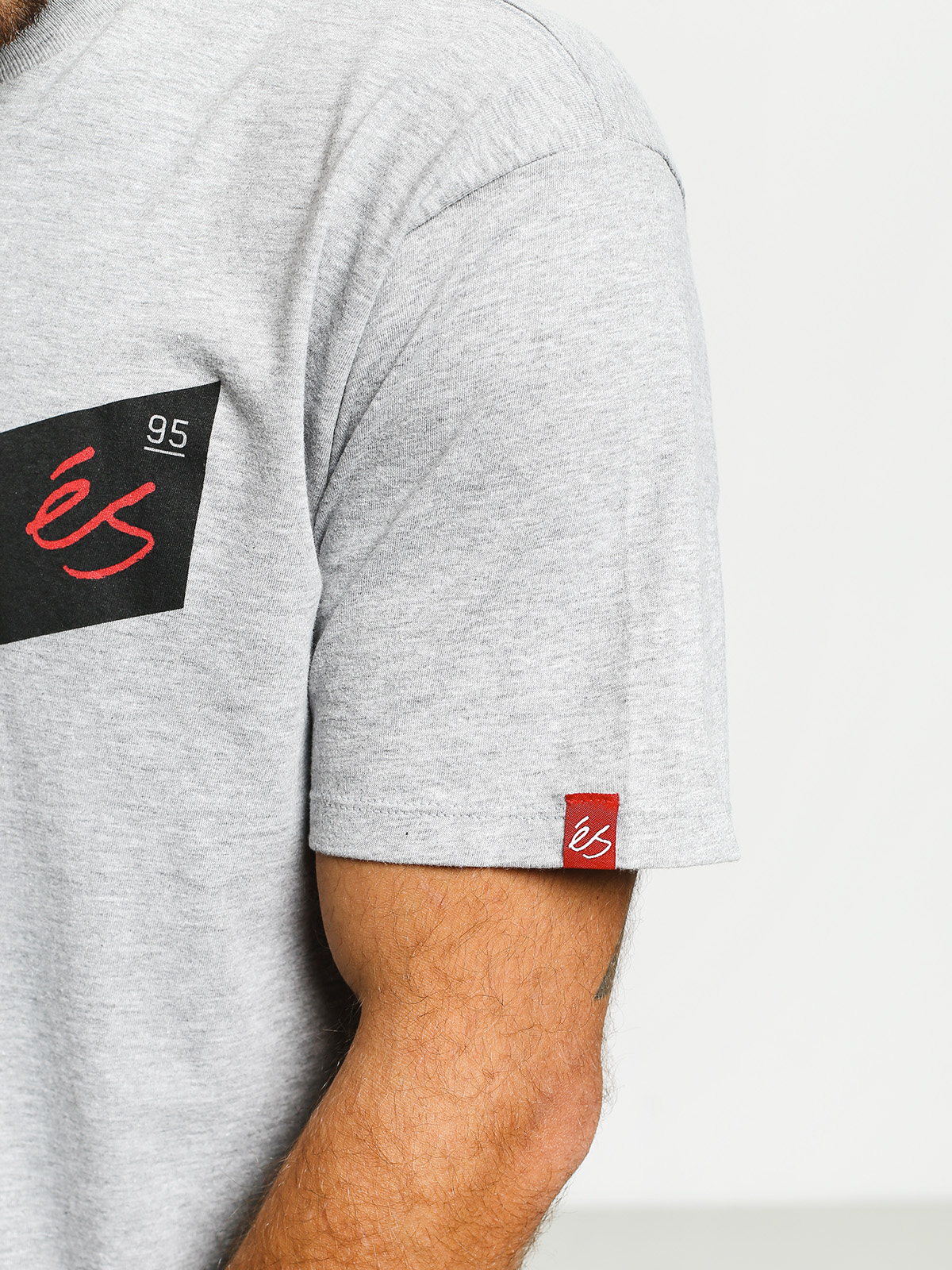 T-shirt eS Script Stripe (grey/heather)