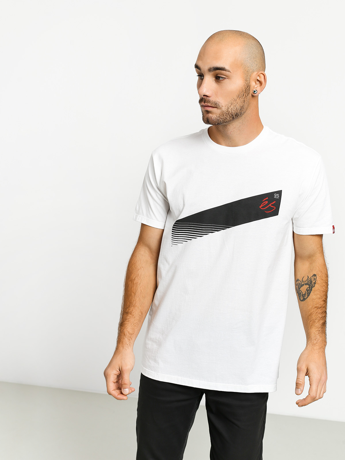 T-shirt eS Script Stripe (white)