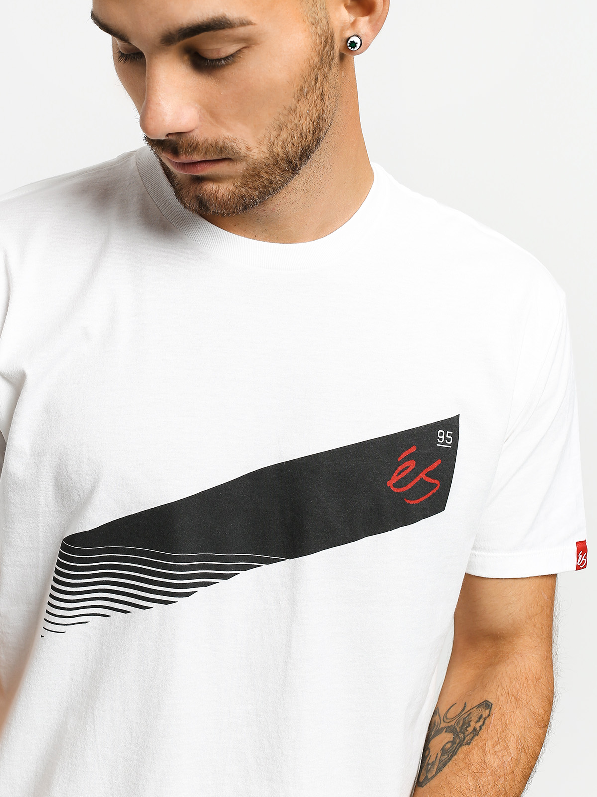 T-shirt eS Script Stripe (white)