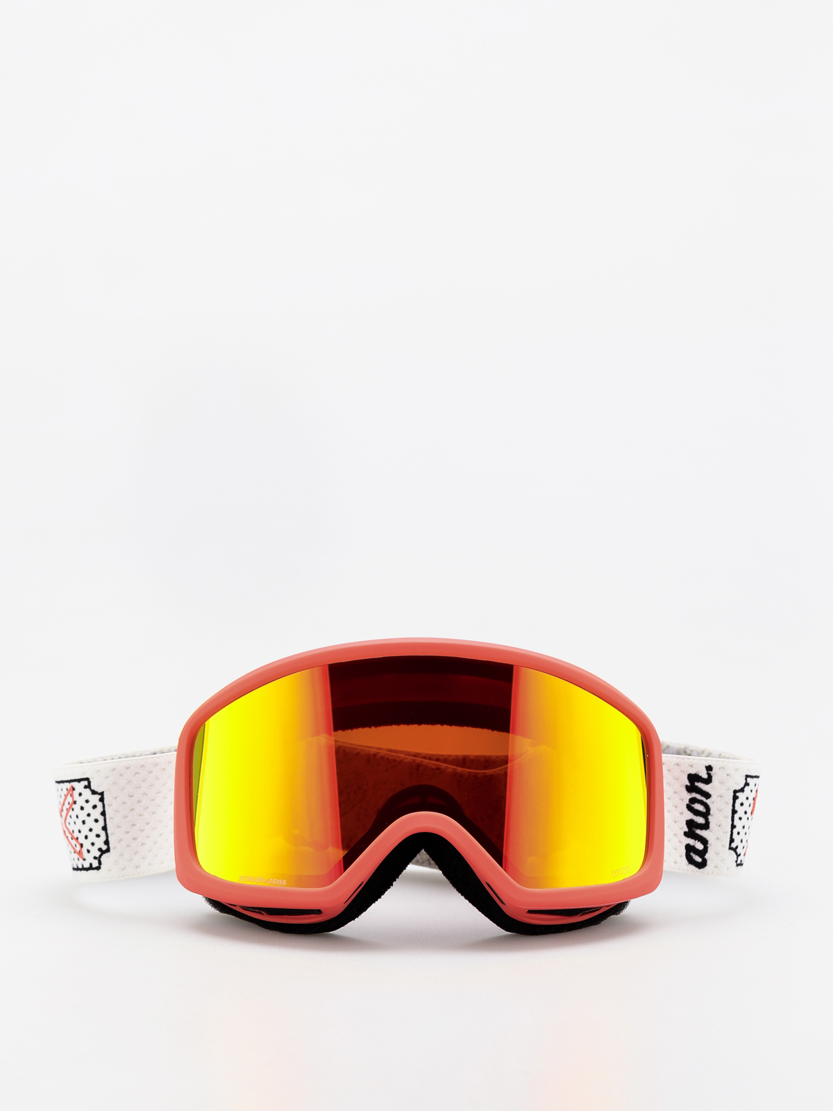 Gogle Anon Deringer Mfi Wmn (white rose/sonar red)