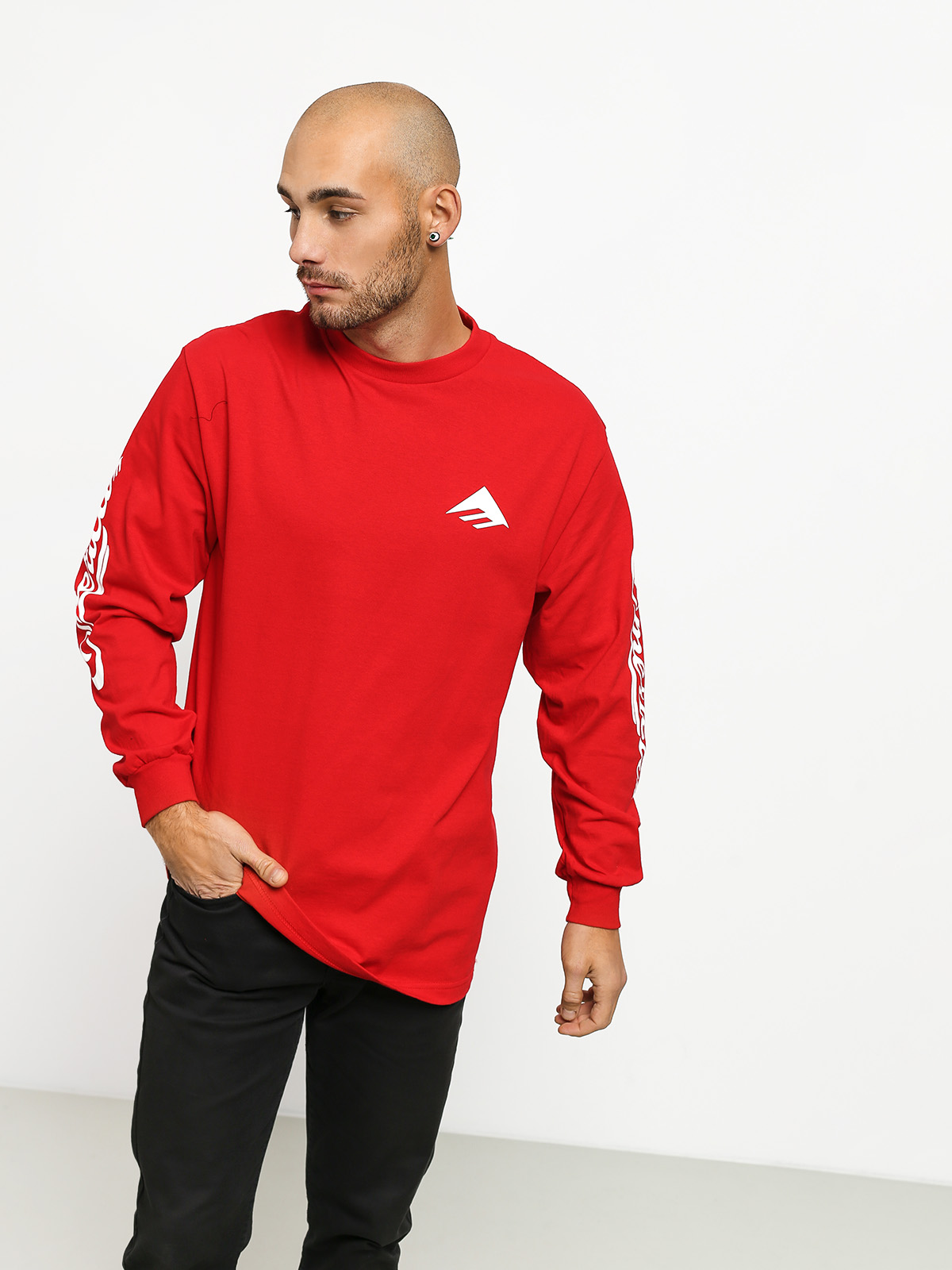 Longsleeve Emerica No 96 Sidearm (red)