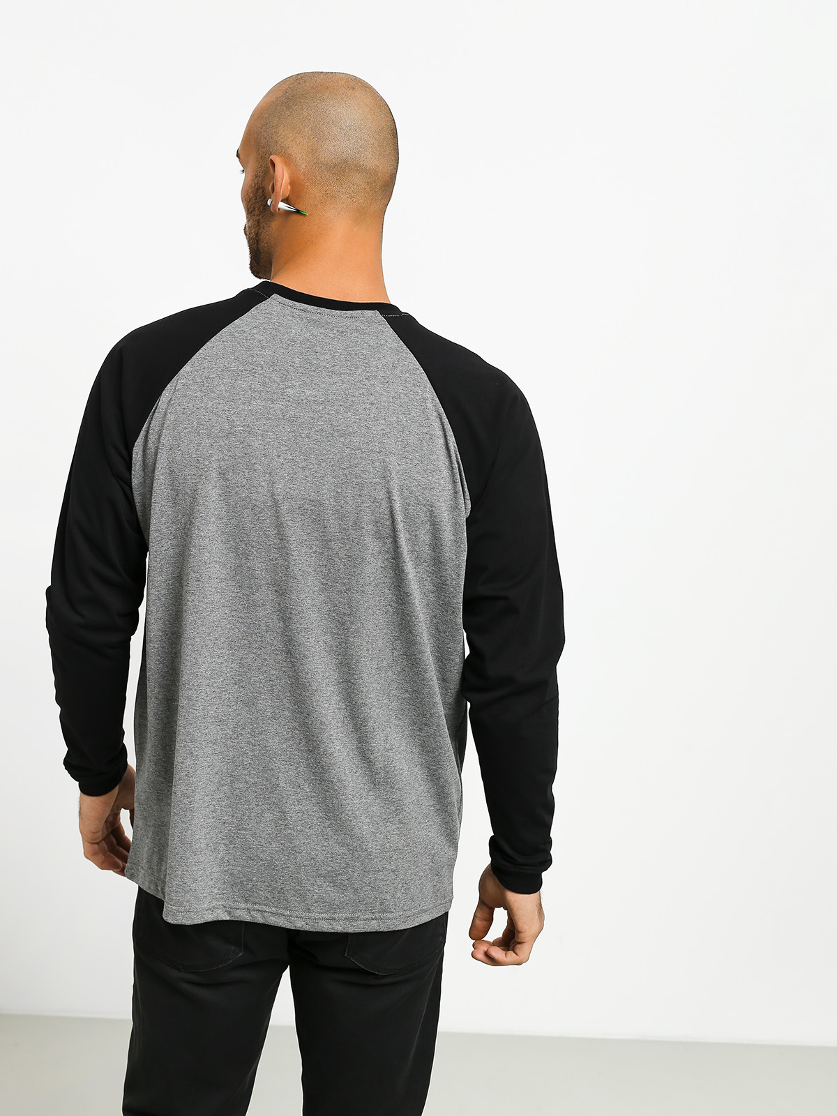 Longsleeve Nervous Icon (black/grey)