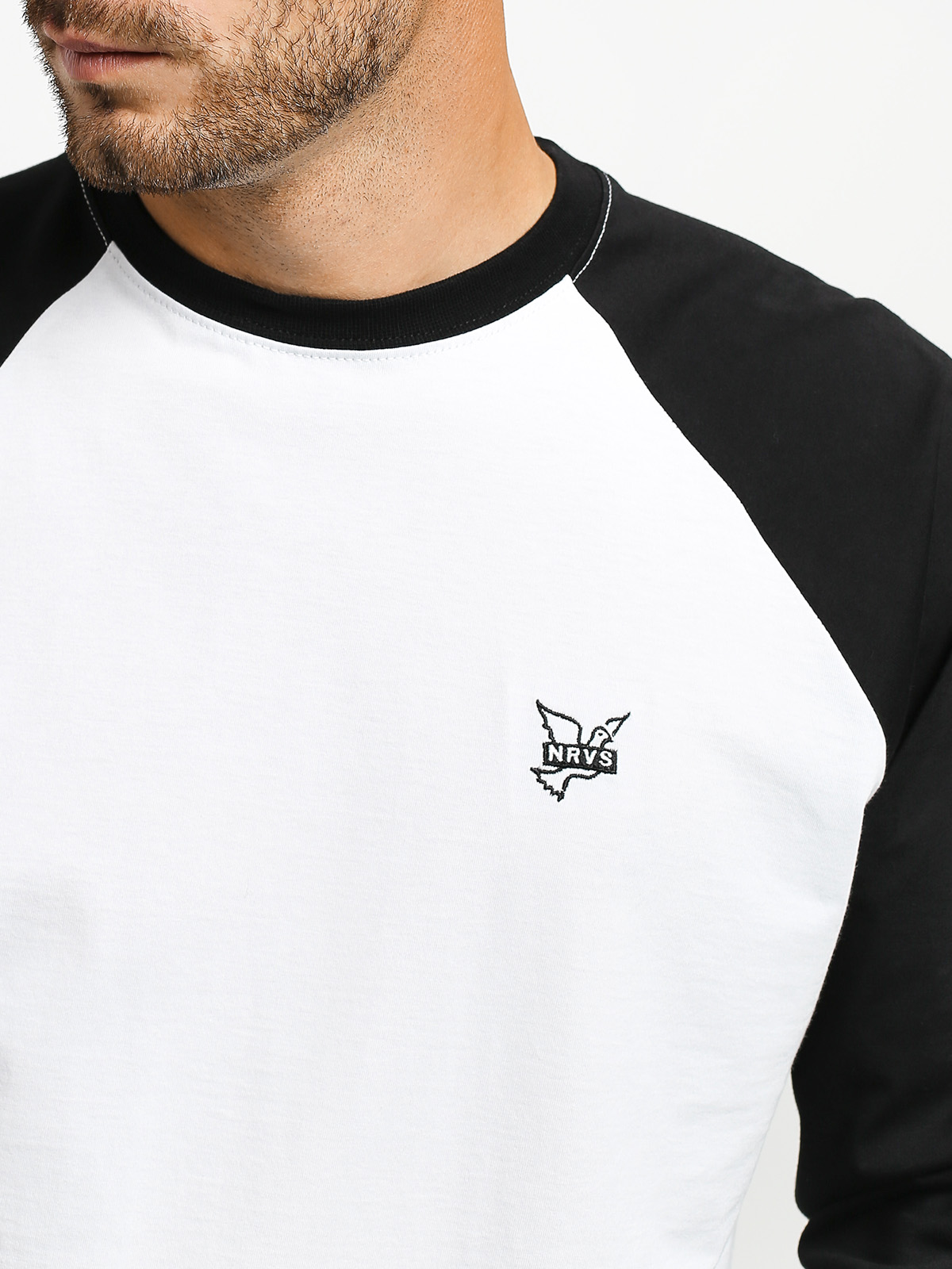 Longsleeve Nervous Icon (black/white)
