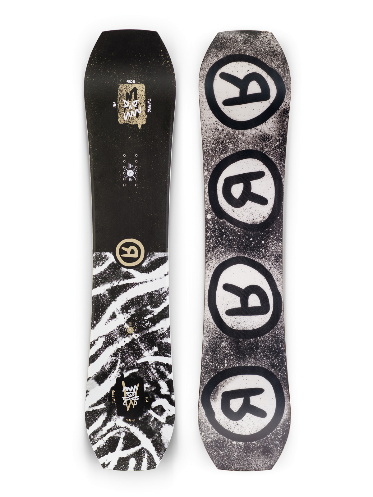 Męska Deska snowboardowa Ride Twinpig (navy/white)