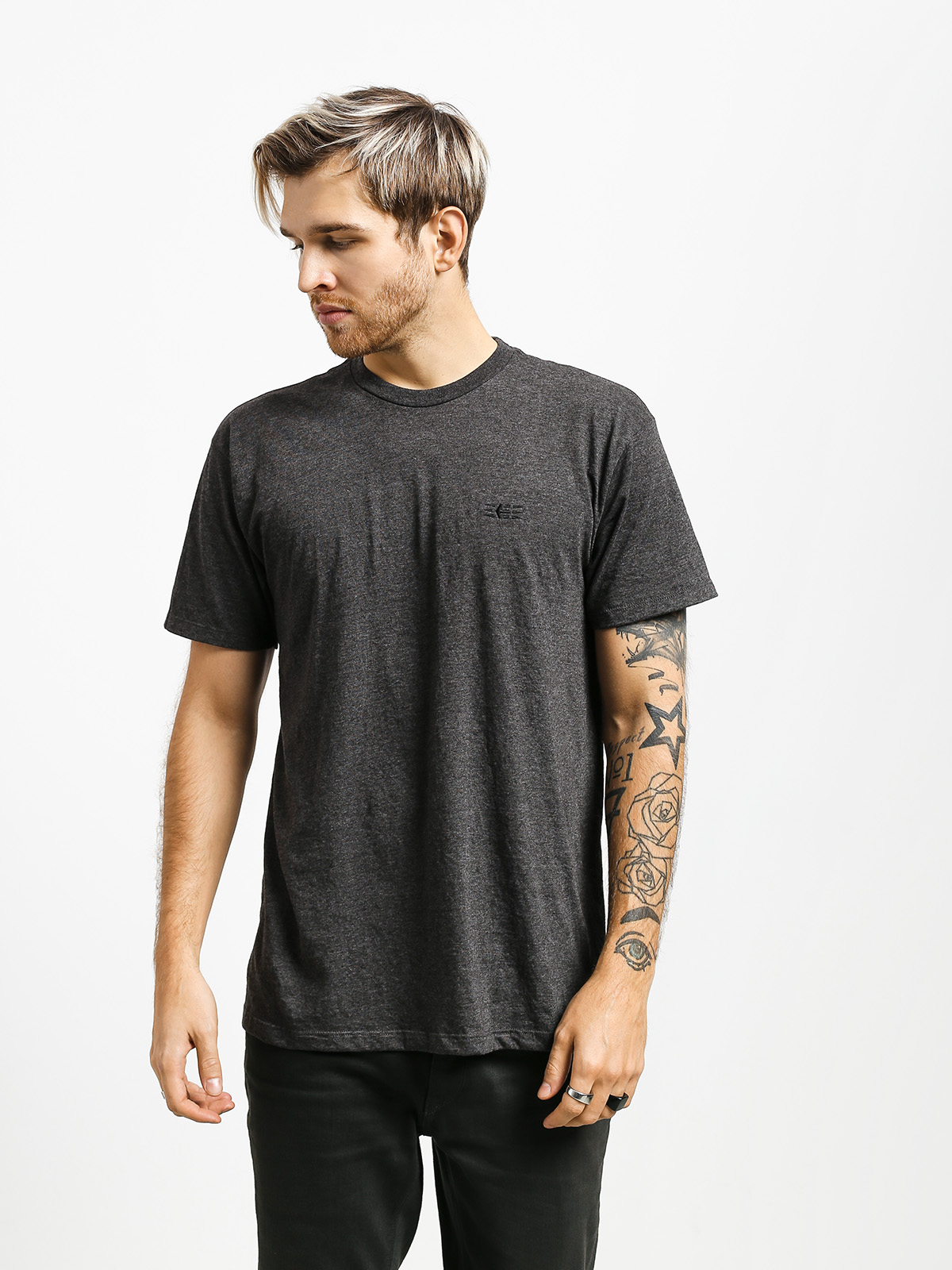 T-shirt Etnies Totem Emb (charcoal/heather)