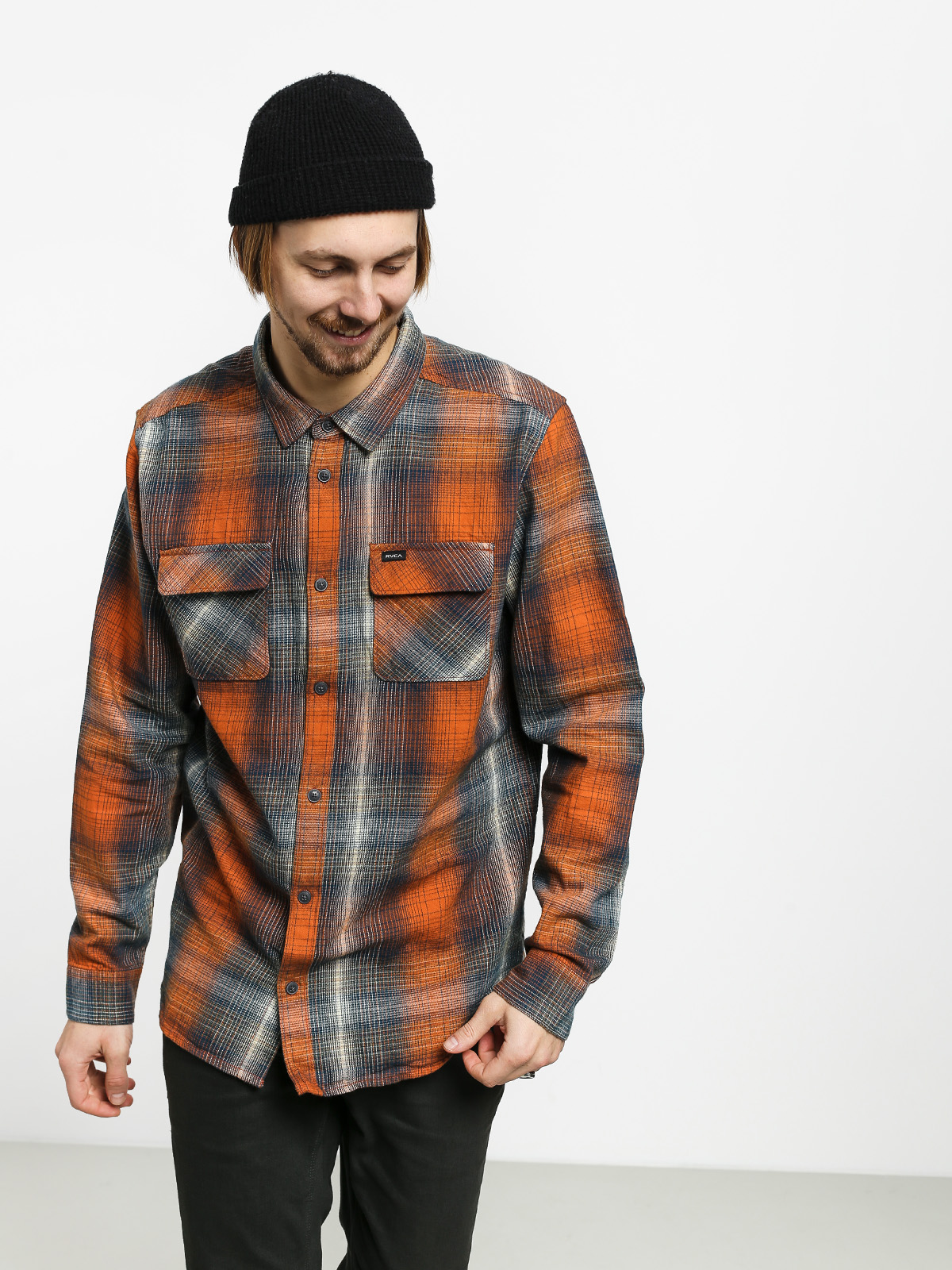 Koszula RVCA Muir Flannel Ls (rust orange)