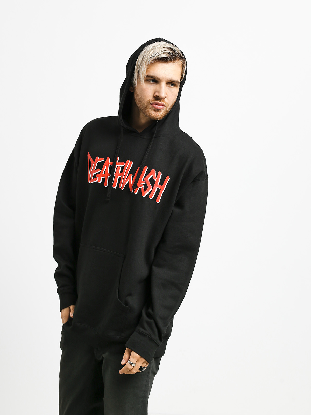 Bluza z kapturem Deathwish Deathspray HD (black/red)