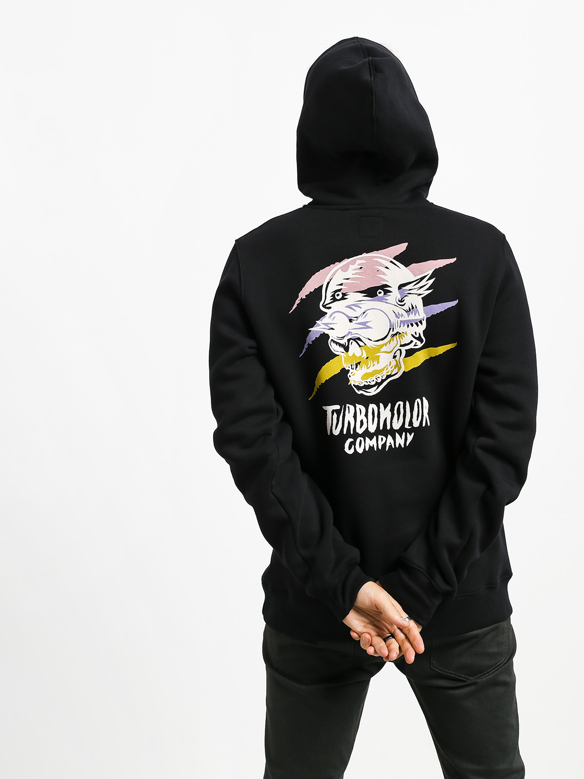 Bluza z kapturem Turbokolor Flash Rider HD (black)