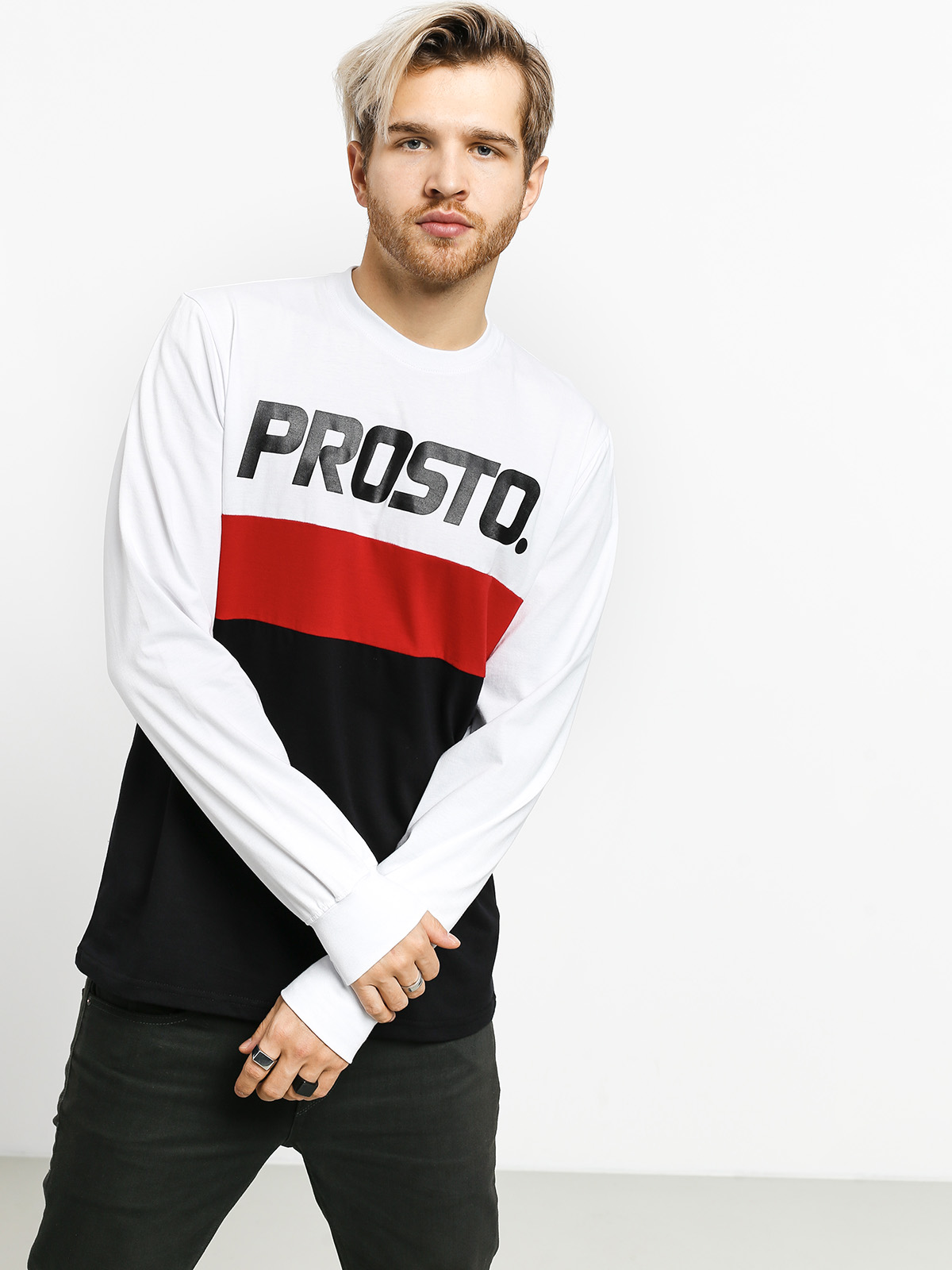 Longsleeve Prosto Tonz (white/black)