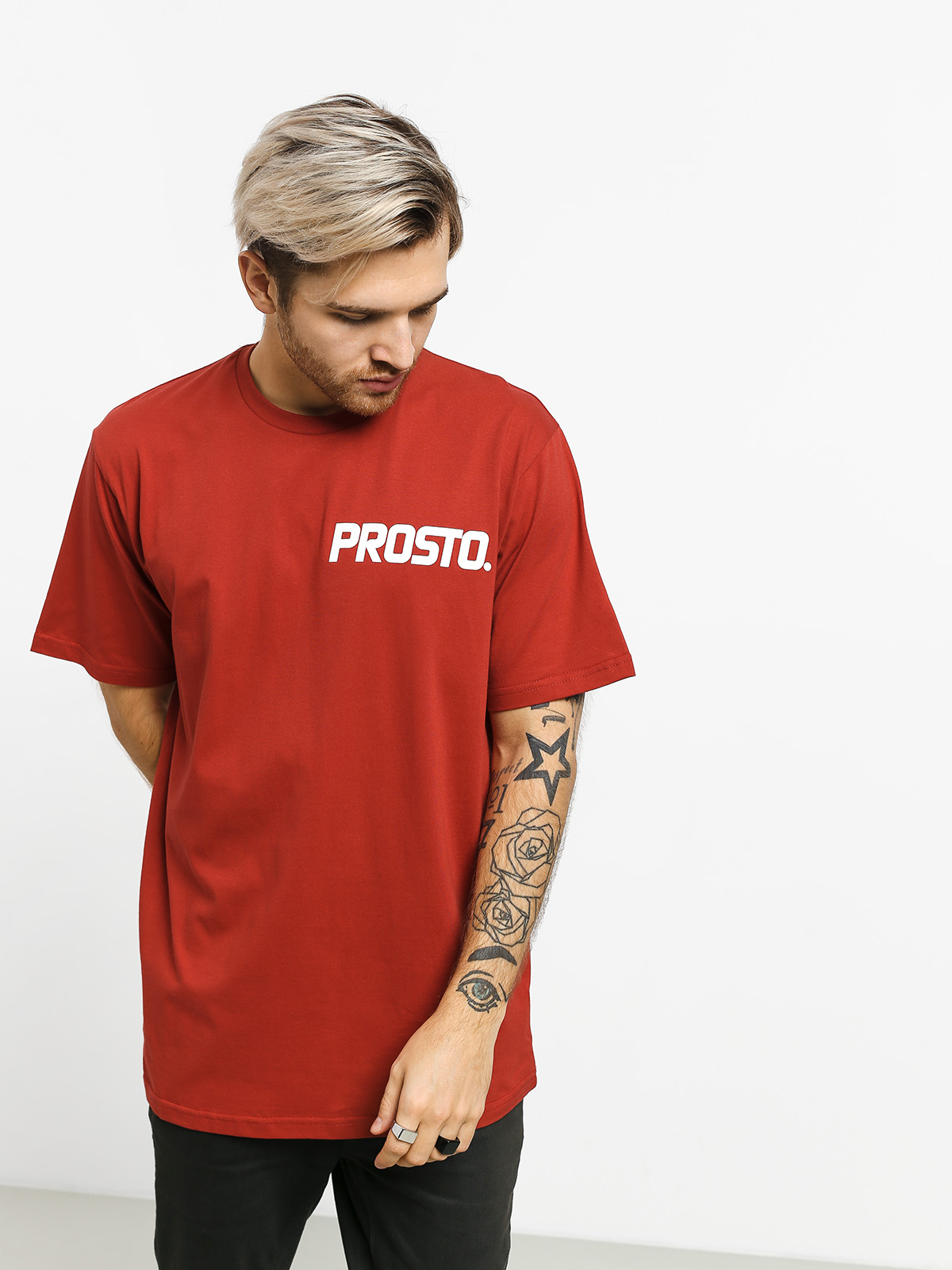 T-shirt Prosto Tyre (bordo)