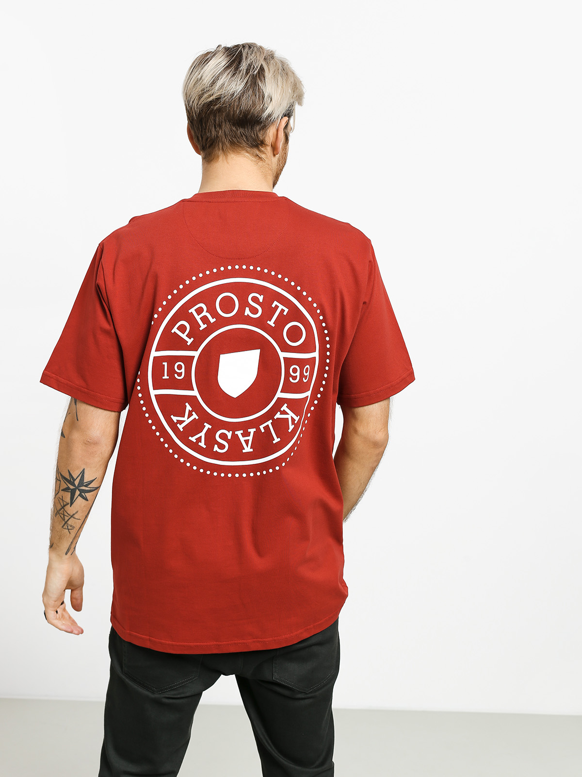 T-shirt Prosto Tyre (bordo)