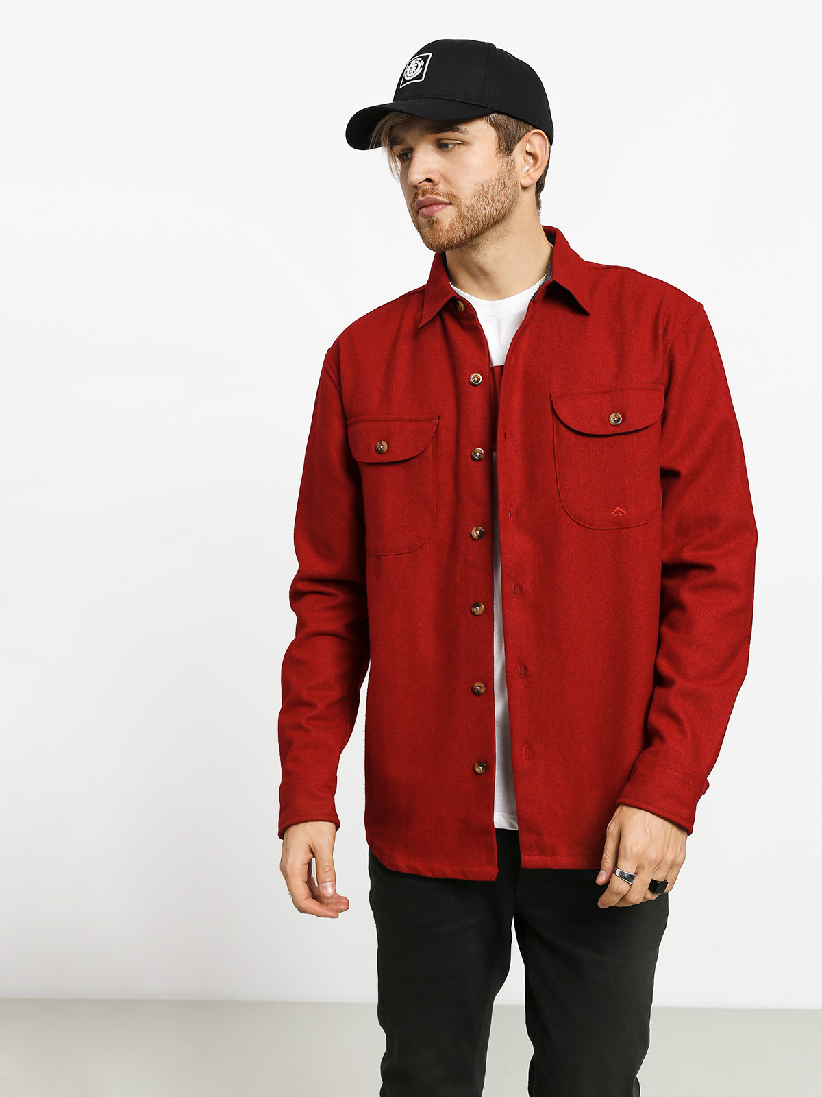 Koszula Emerica Nicholson Wool Shirt (red)
