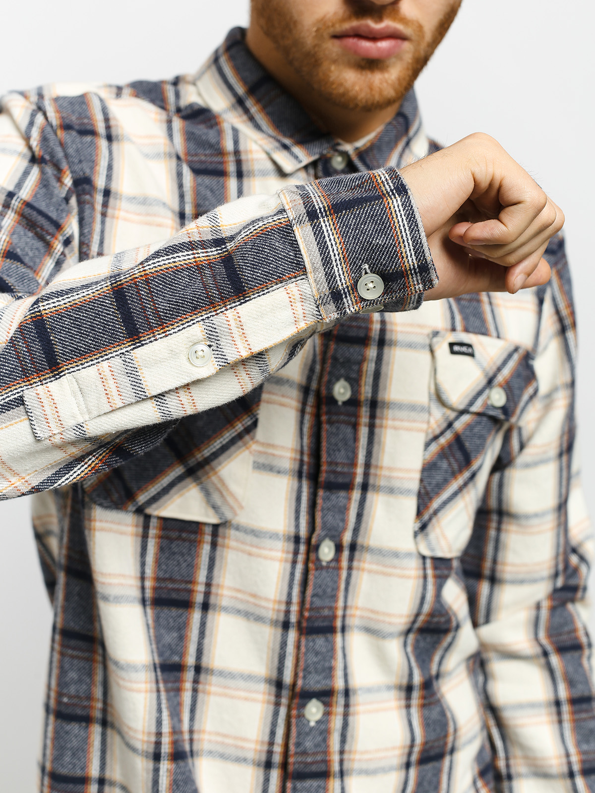 Koszula RVCA Thatll Work Flannel (silver bleach)