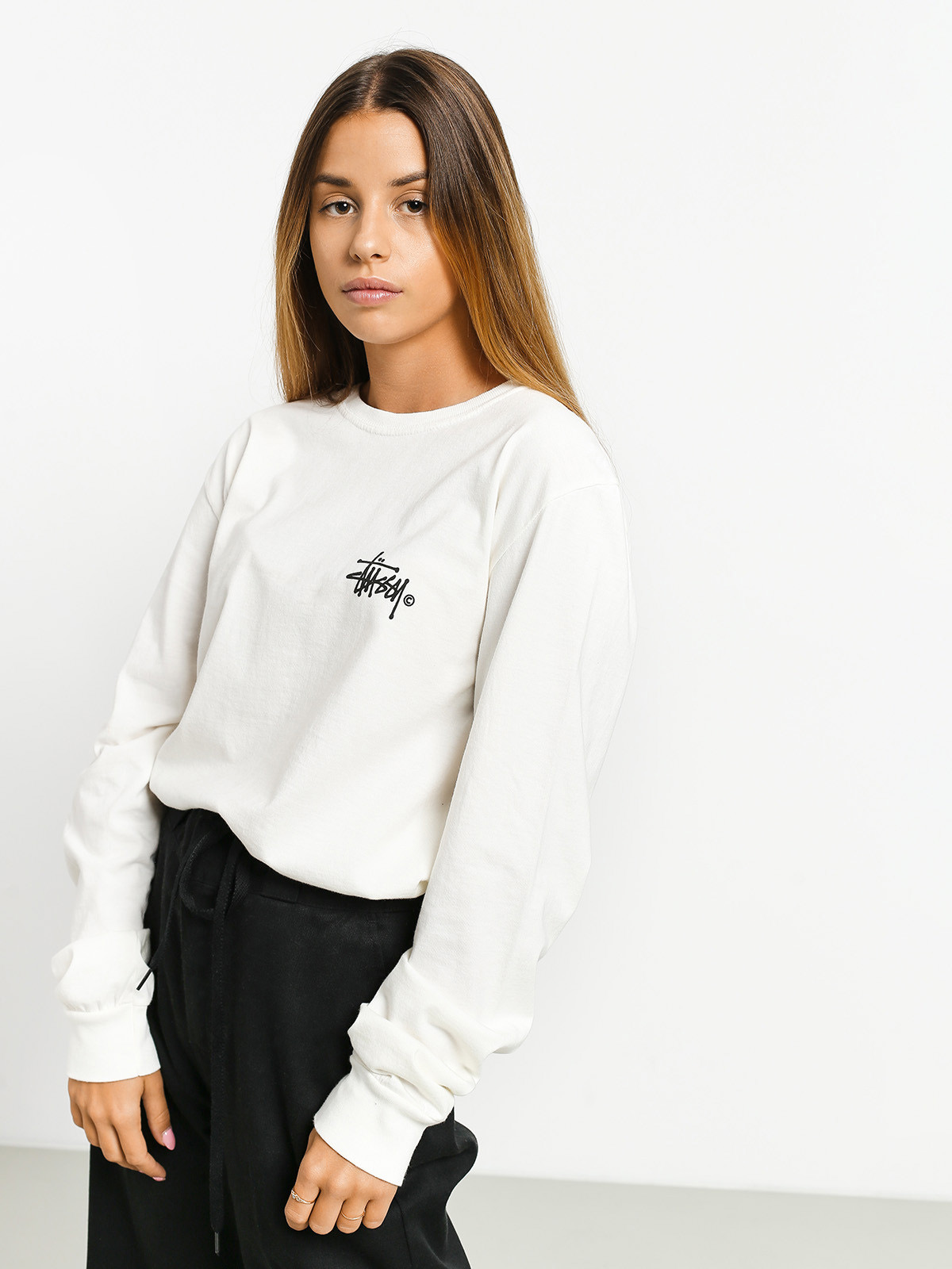 Longsleeve Stussy Basic Logo Pig Dyed Wmn (natural)