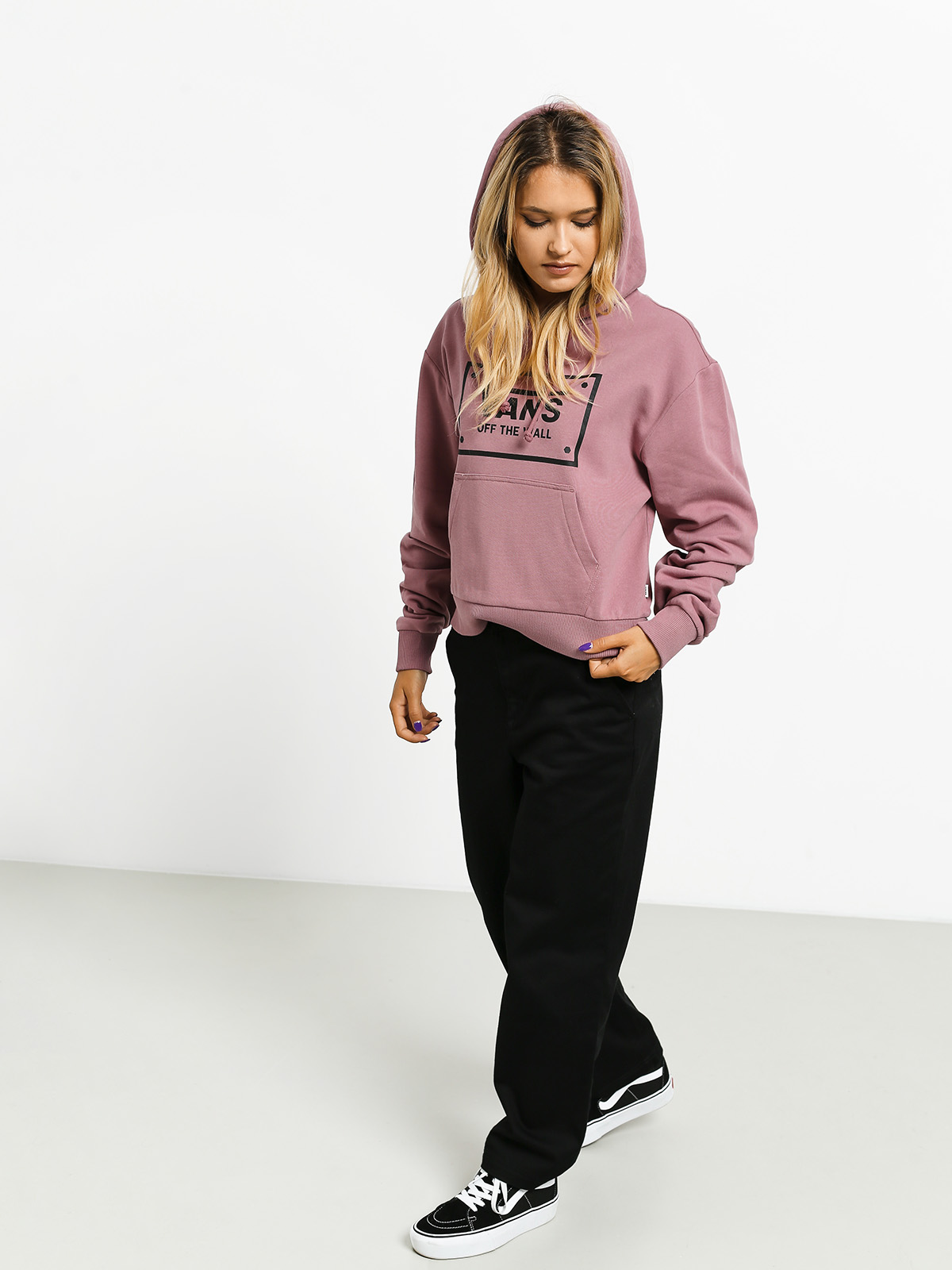 Bluza z kapturem Vans Boom Boom Unity HD Wmn (nostalgia rose)