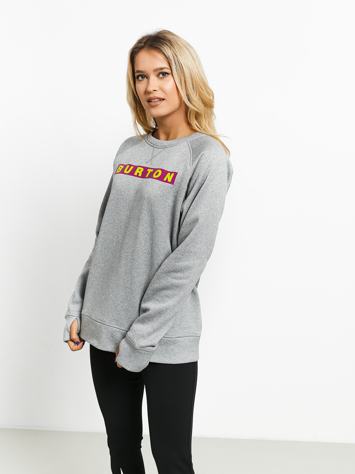 Damska Bluza Burton Oak Crew (gray heather)
