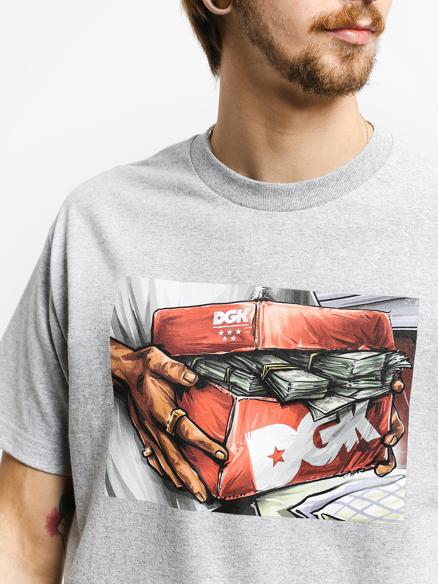 T-shirt DGK Loaded (athletic grey)