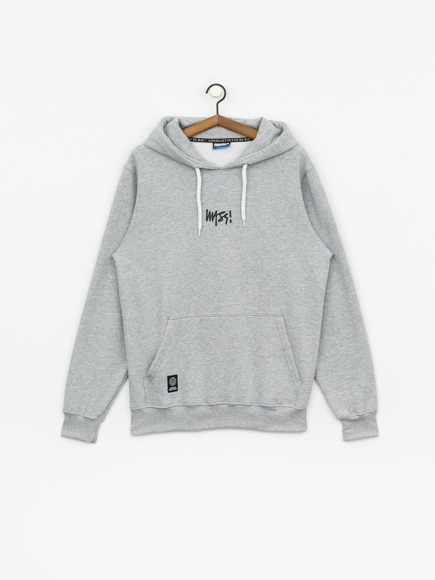 Bluza z kapturem MassDnm Signature Small Logo HD (light heather grey)
