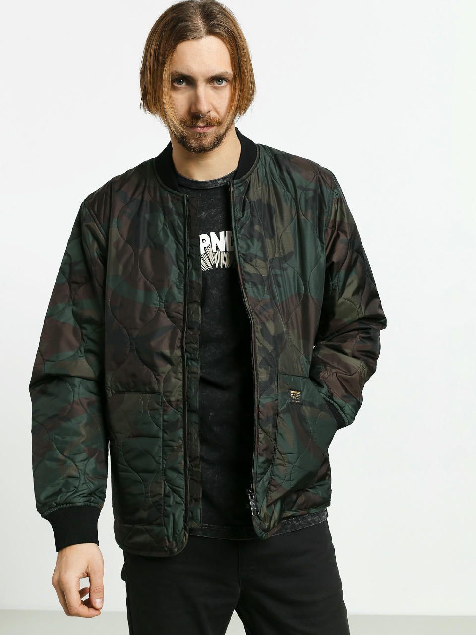 Kurtka Carhartt WIP Volta Bomber Liner (camo evergreen)