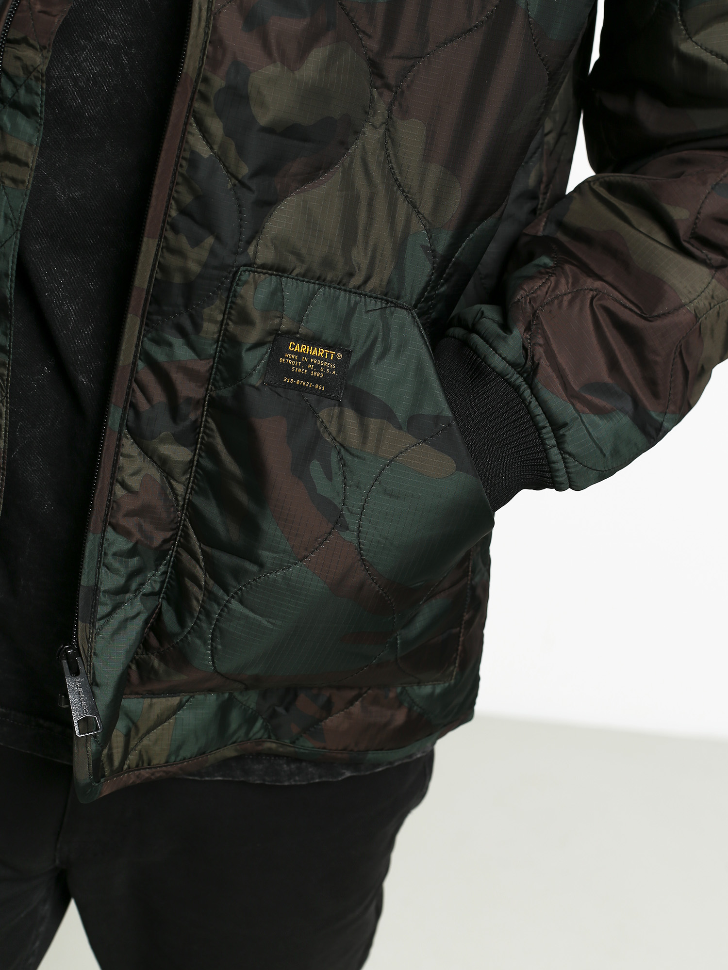 Kurtka Carhartt WIP Volta Bomber Liner (camo evergreen)