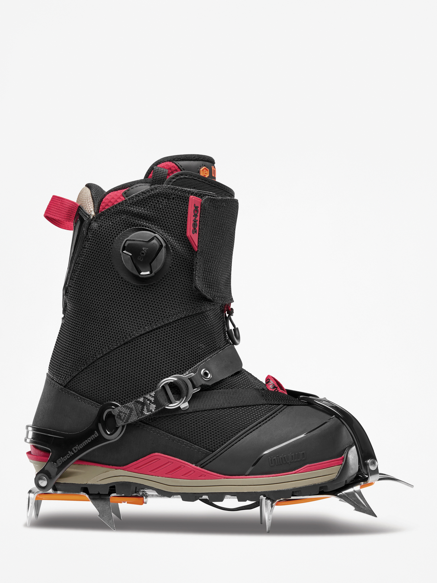 Męskie Buty snowboardowe ThirtyTwo Jones Mtb (black/tan/red)