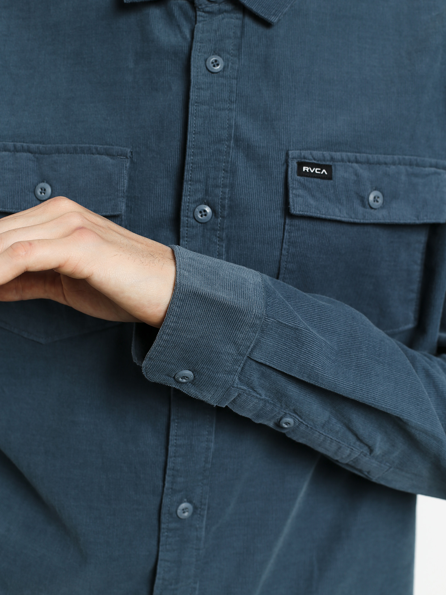 Koszula RVCA Freeman Cord Ls (china blue)