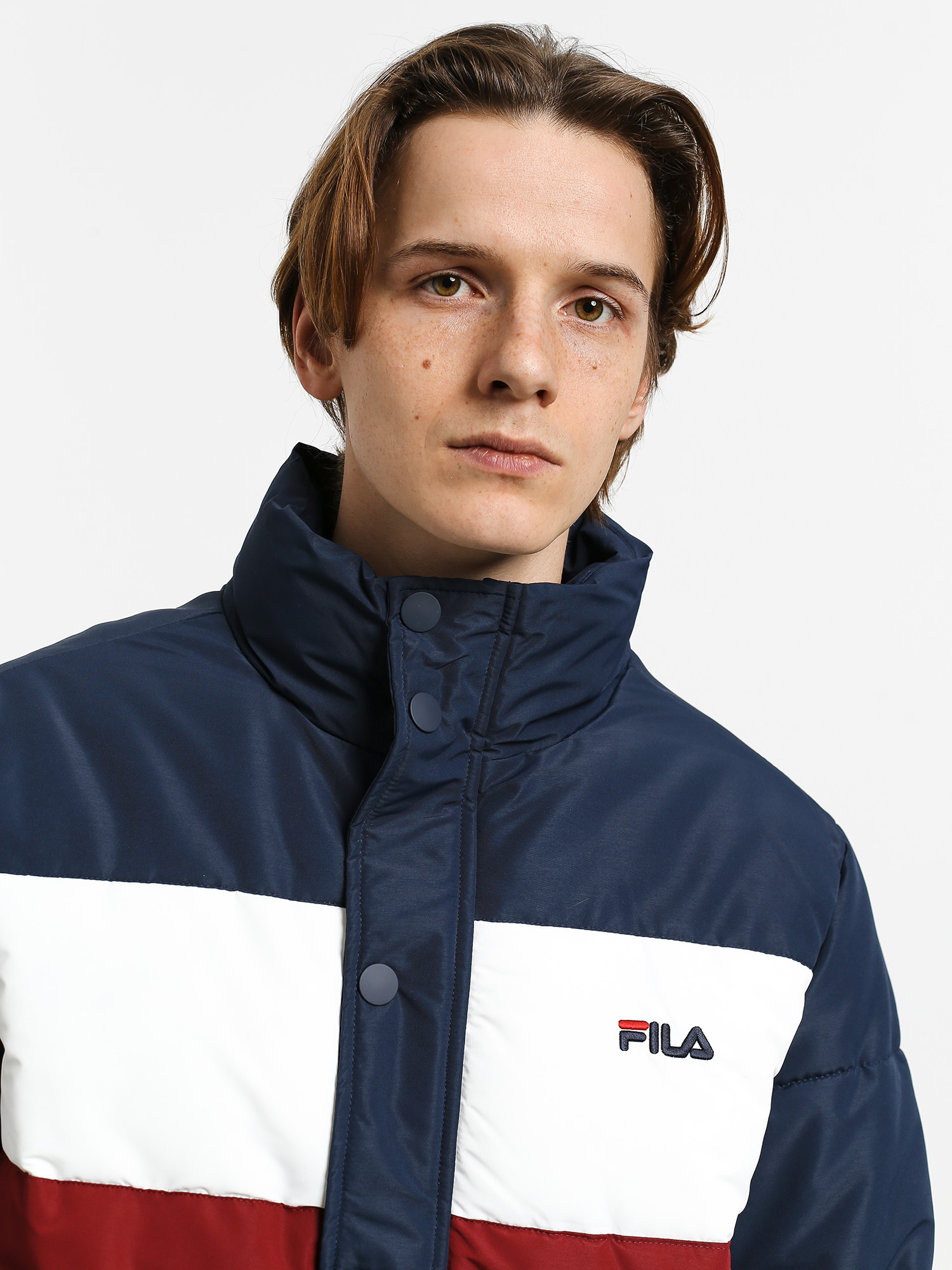 Kurtka Fila Pelle (rhubarb/black iris/bright white)