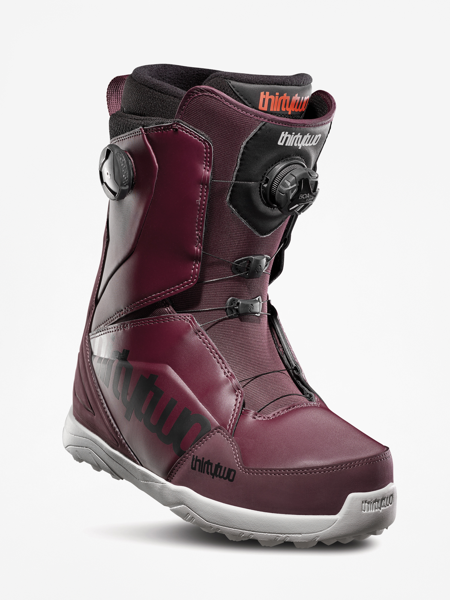 Męskie Buty snowboardowe ThirtyTwo Lashed Double Boa (maroon/black/white)