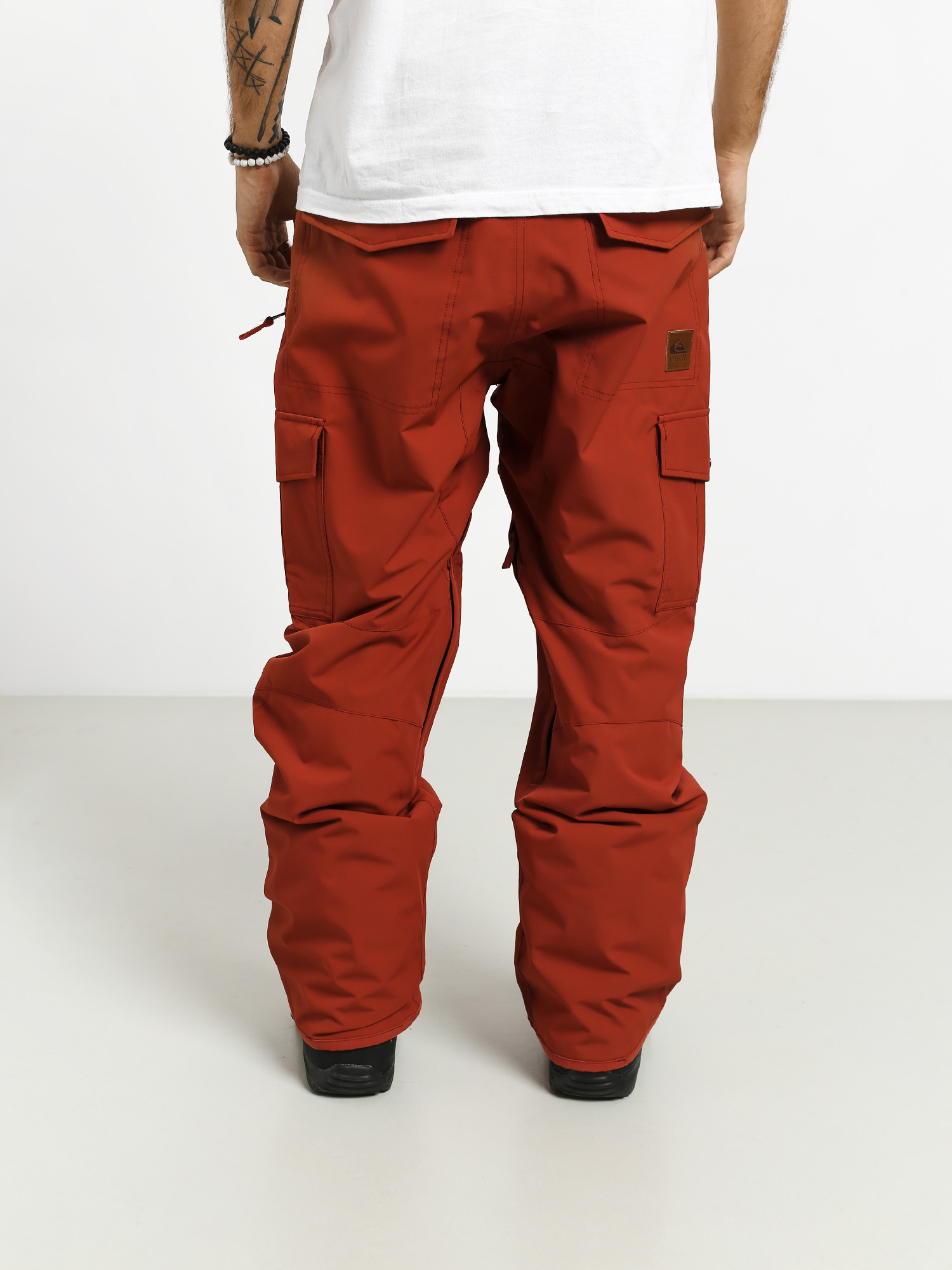 Męskie Spodnie snowboardowe Quiksilver Porter (barn red)