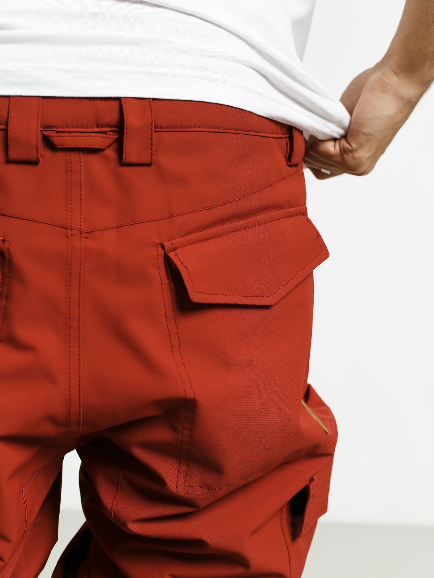 Męskie Spodnie snowboardowe Quiksilver Porter (barn red)