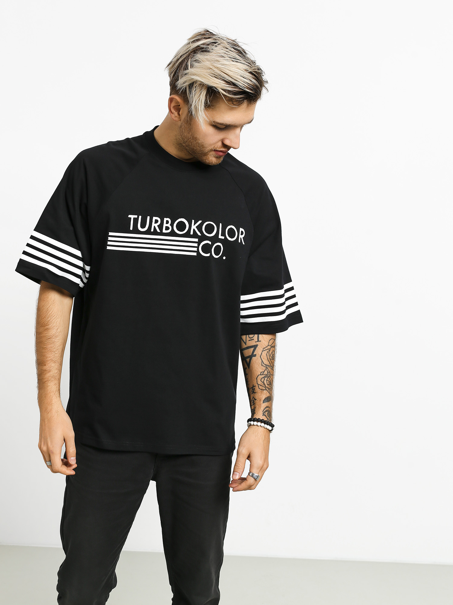 T-shirt Turbokolor Baseball Oversize (black)