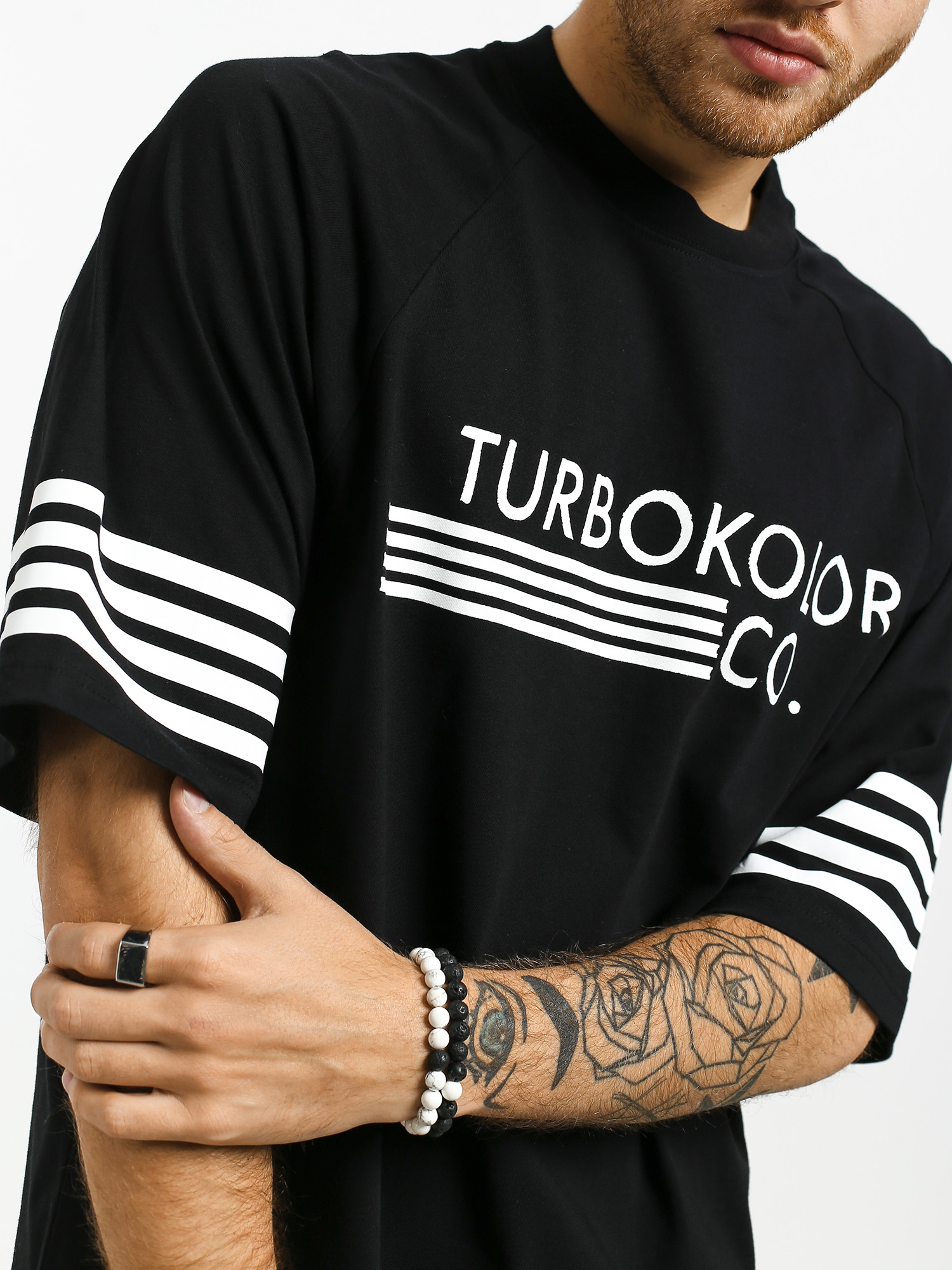 T-shirt Turbokolor Baseball Oversize (black)