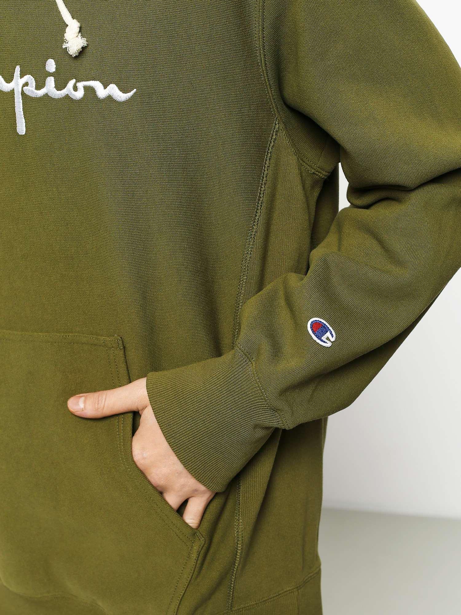 Bluza z kapturem Champion Reverse Weave Hooded Big Logo HD (cpo)