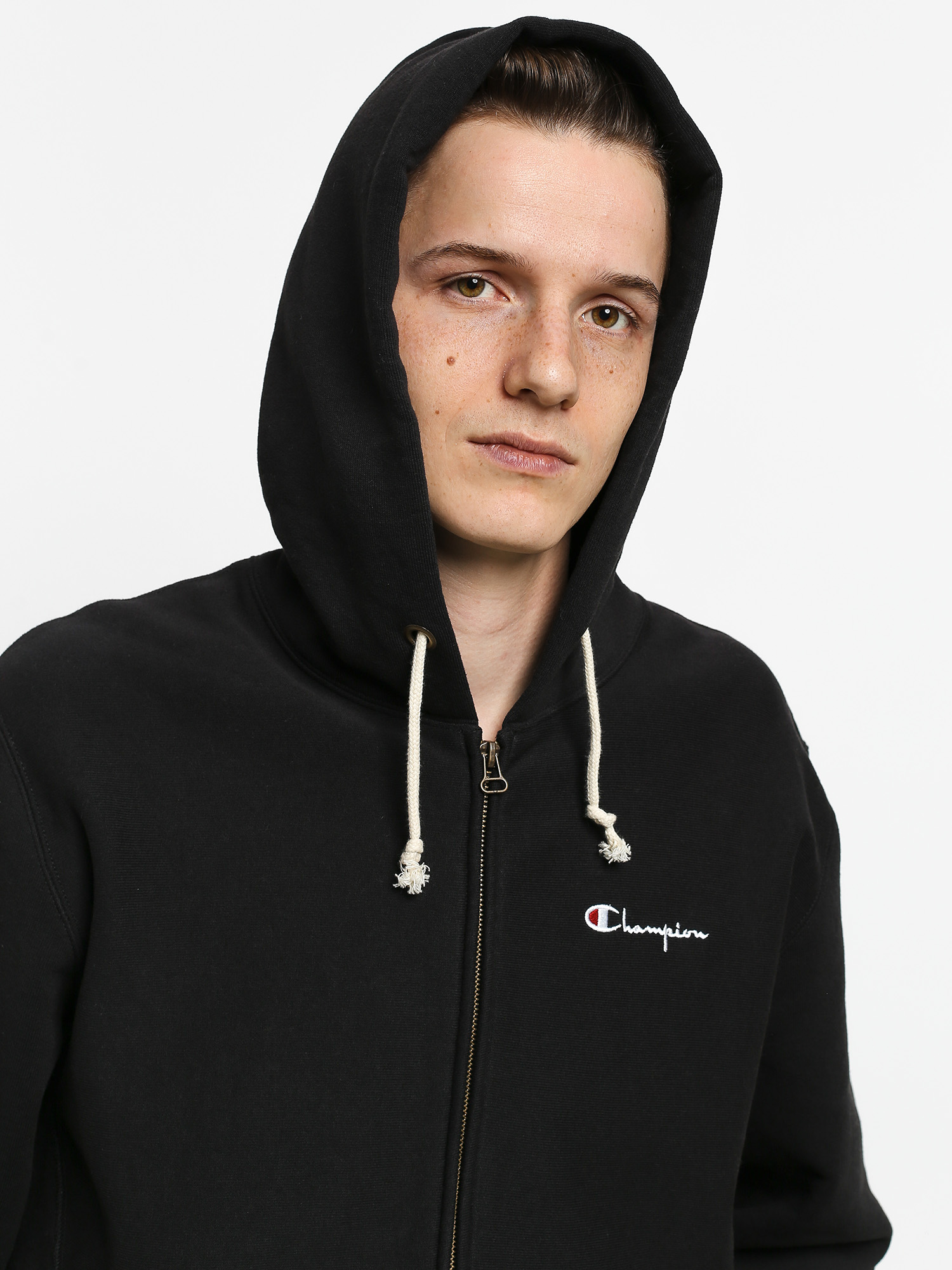 Bluza z kapturem Champion Reverse Weave Hooded Full Zip LCL ZHD (nbk)