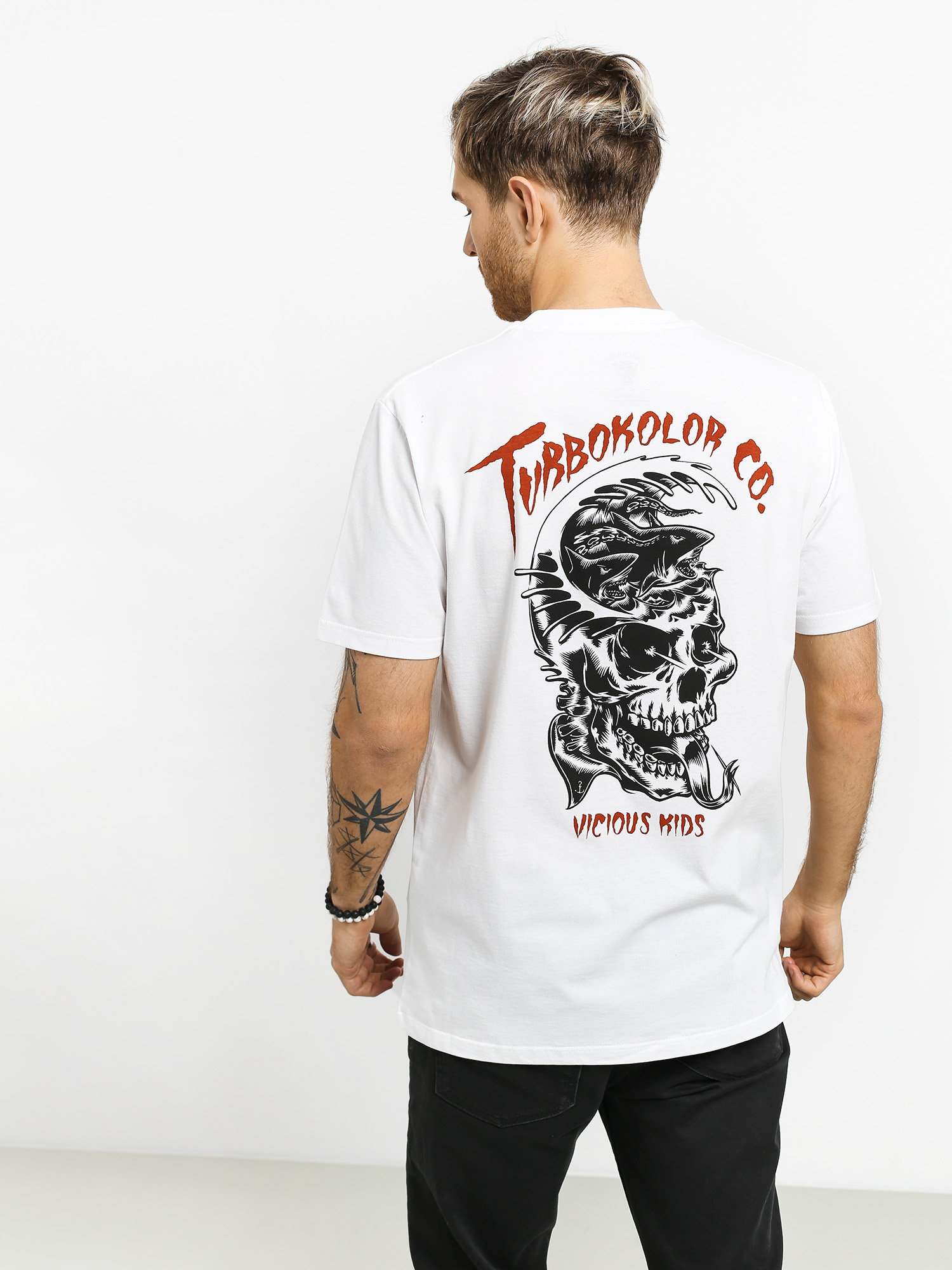 T-shirt Turbokolor Wave (white)