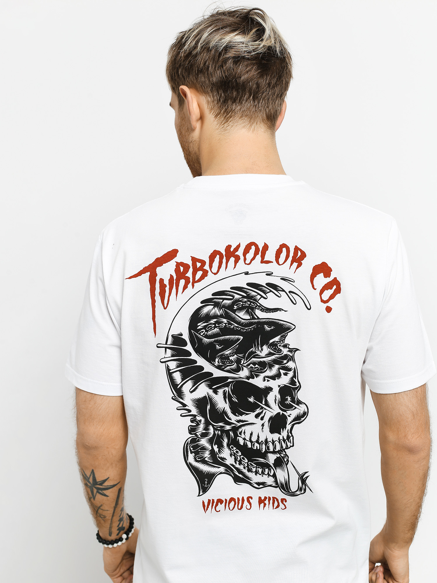 T-shirt Turbokolor Wave (white)