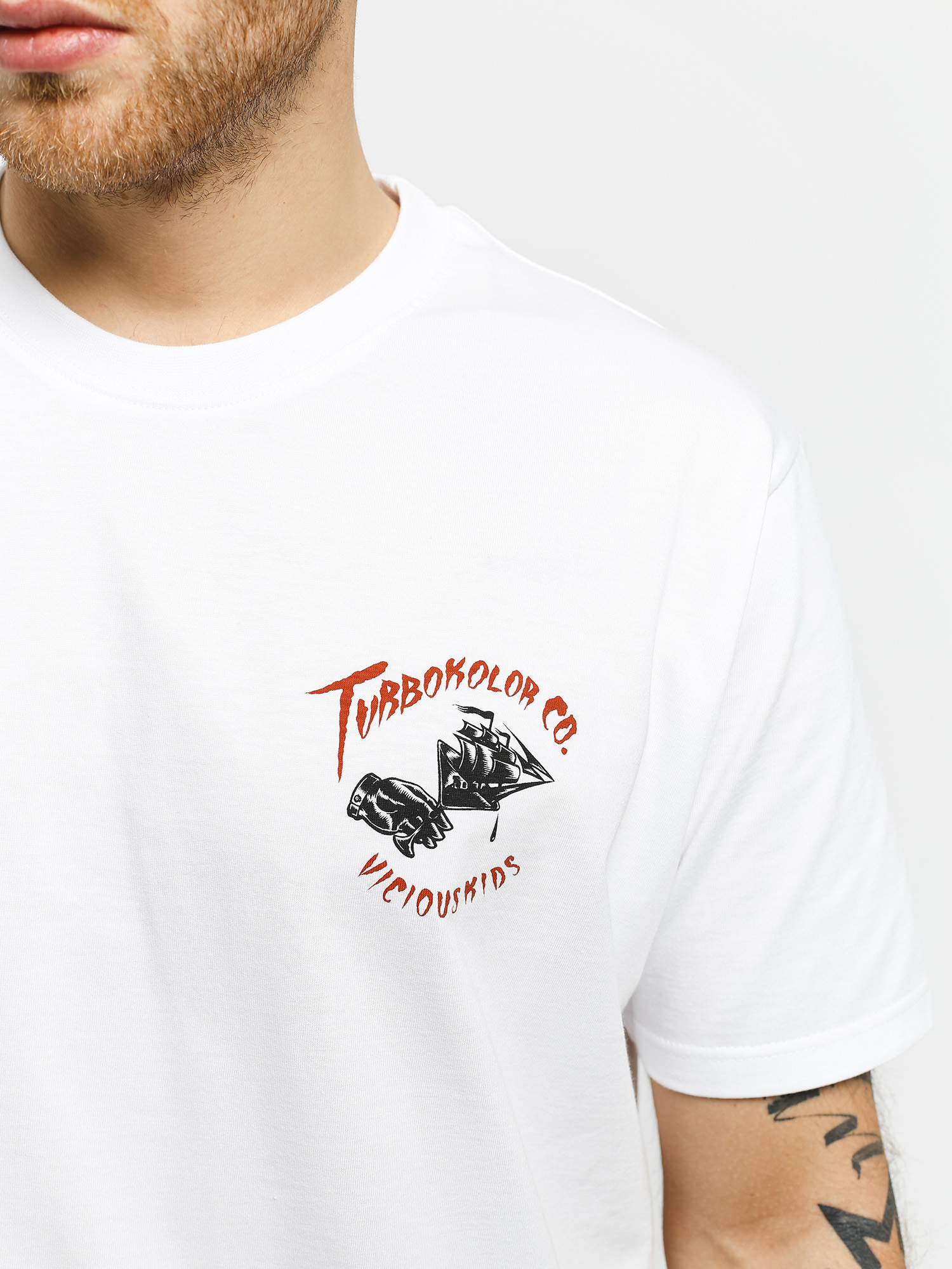 T-shirt Turbokolor Wave (white)