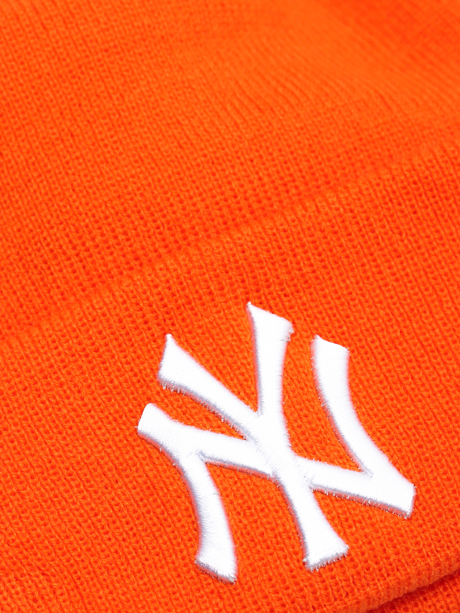 Czapka zimowa New Era Cuff Knit Nyy (orange)