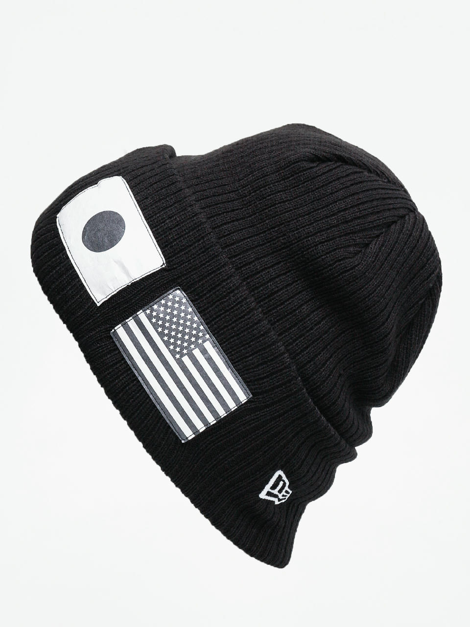 Czapka zimowa New Era Flag Watch Knit (black/optic white)