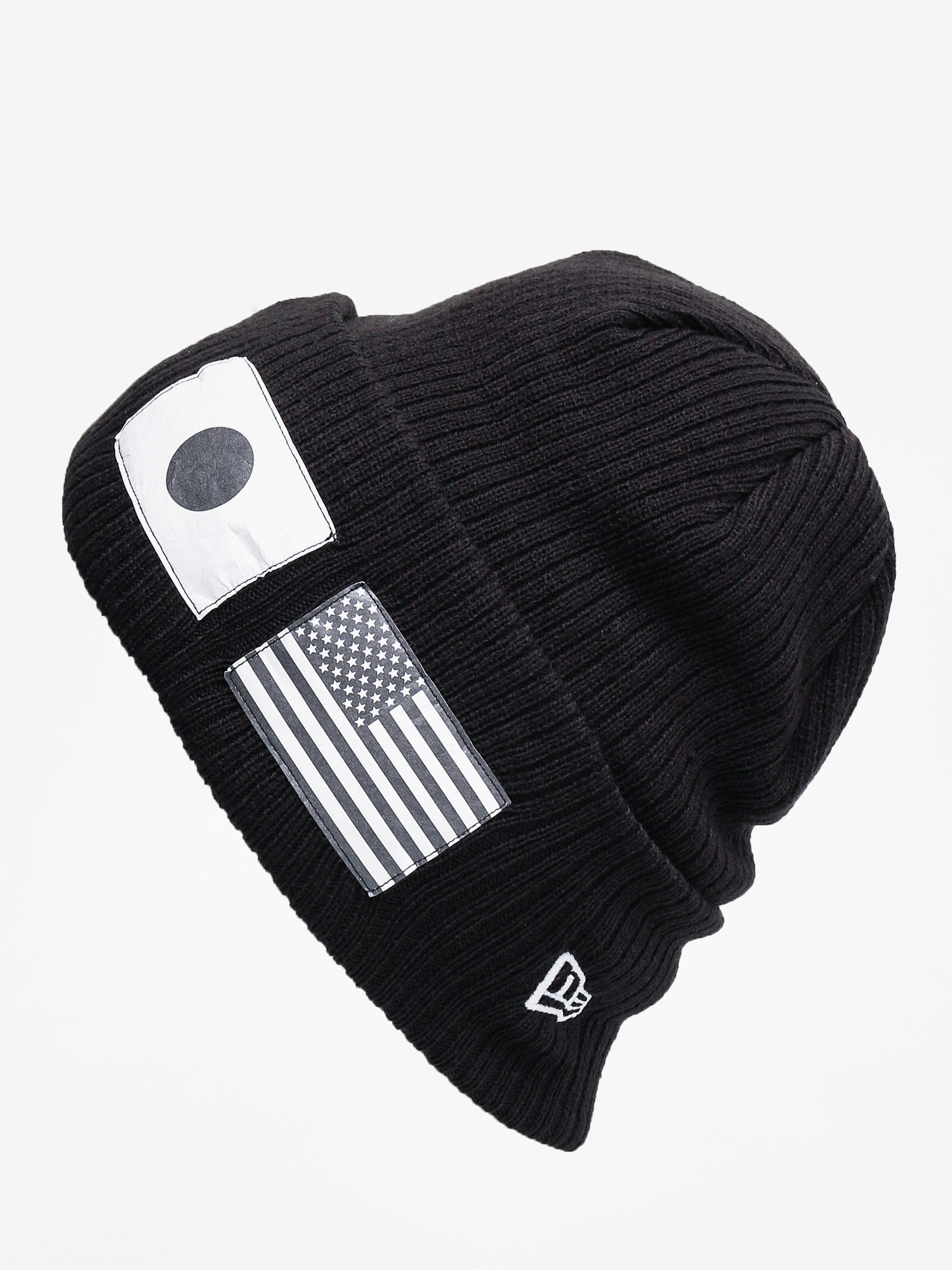 Czapka zimowa New Era Flag Watch Knit (black/optic white)
