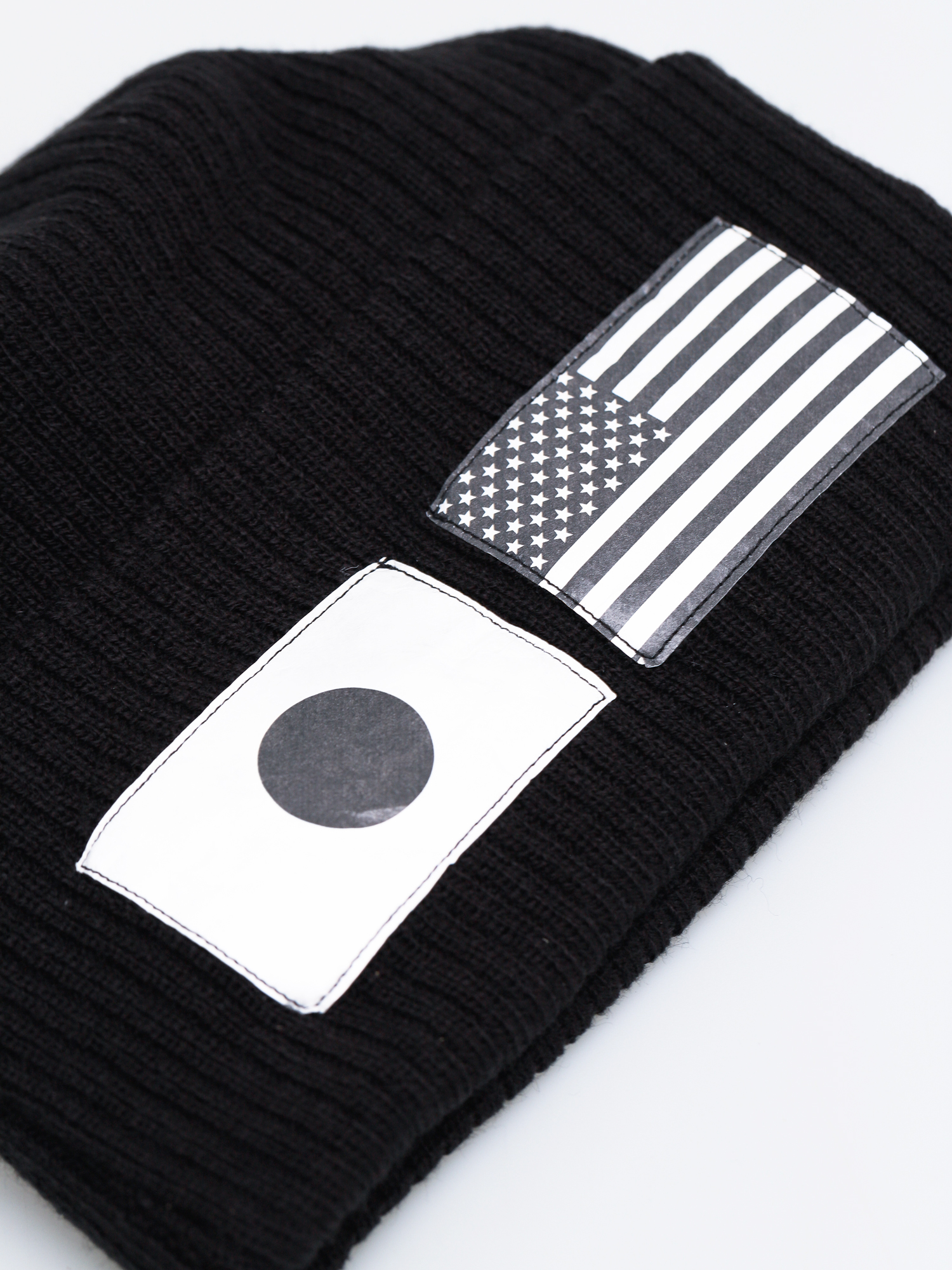 Czapka zimowa New Era Flag Watch Knit (black/optic white)