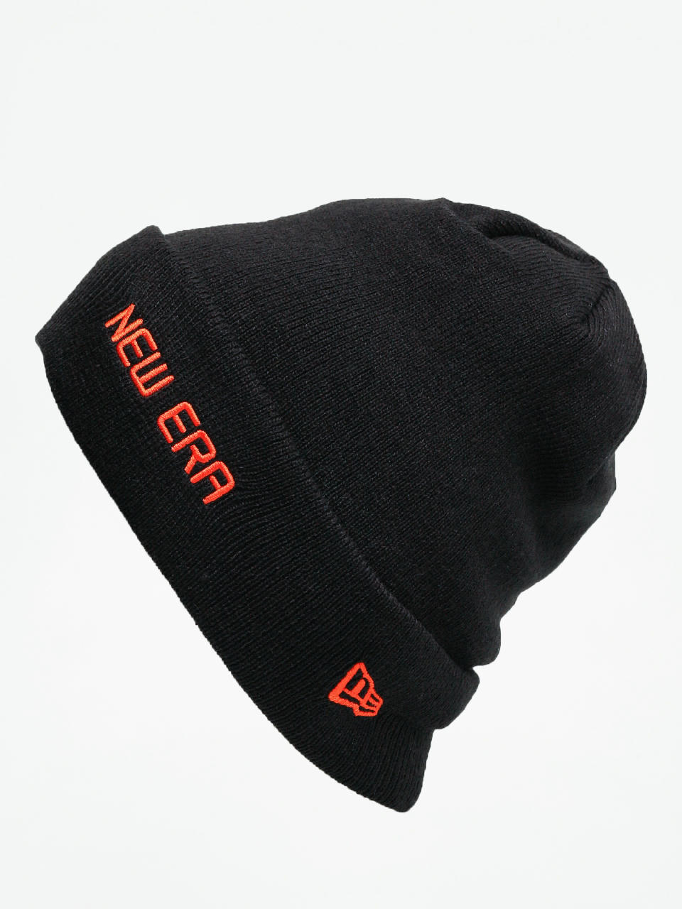 Czapka zimowa New Era Cuff Knit (black/orange)