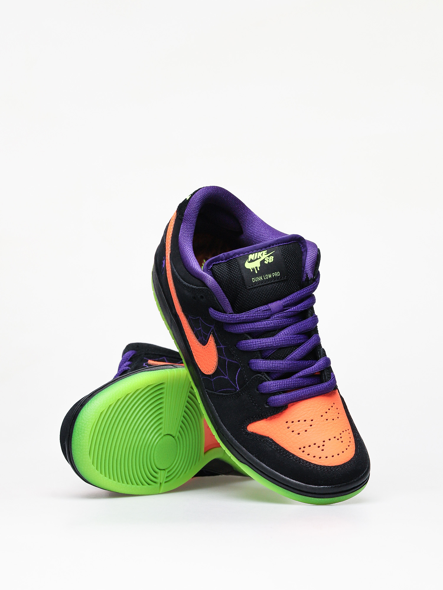 orange and purple nike dunks