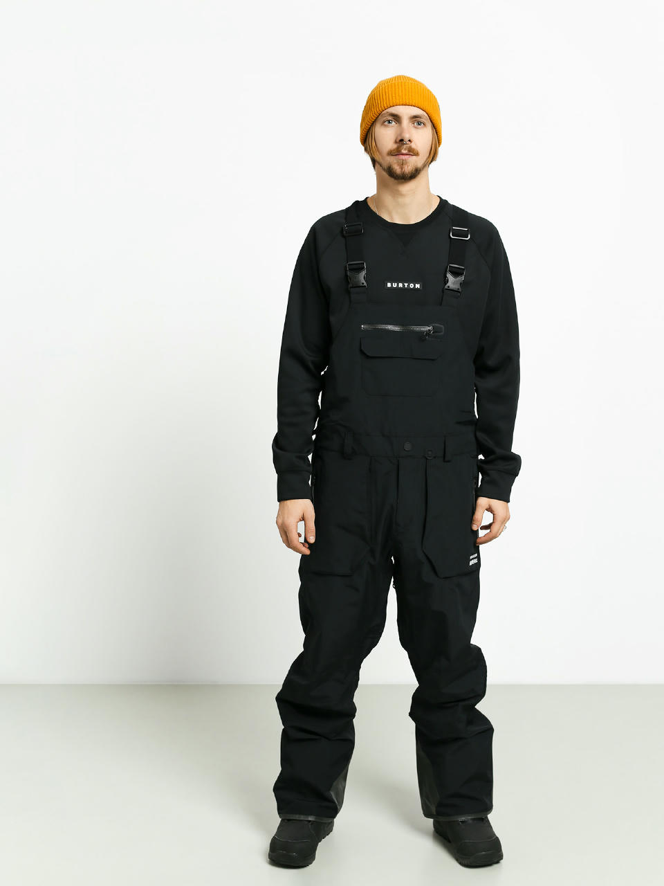 Męskie Spodnie snowboardowe Volcom Rain Gore Bib Overall (blk)