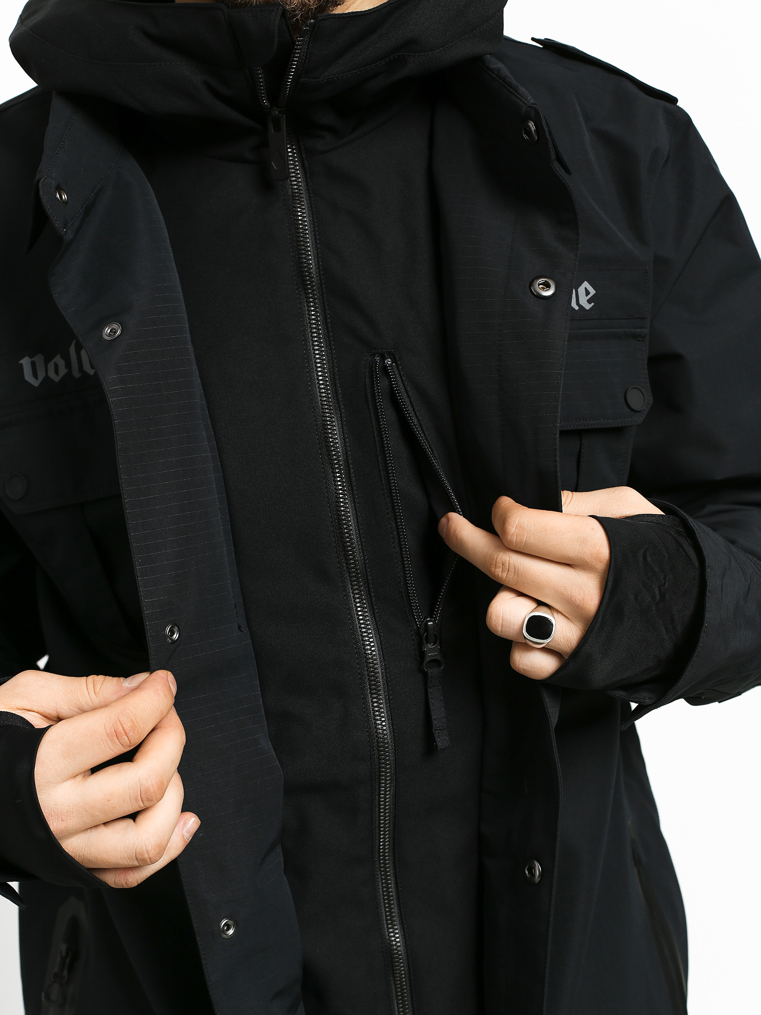 Męska Kurtka snowboardowa Volcom Creedle 2 Stone (blk)