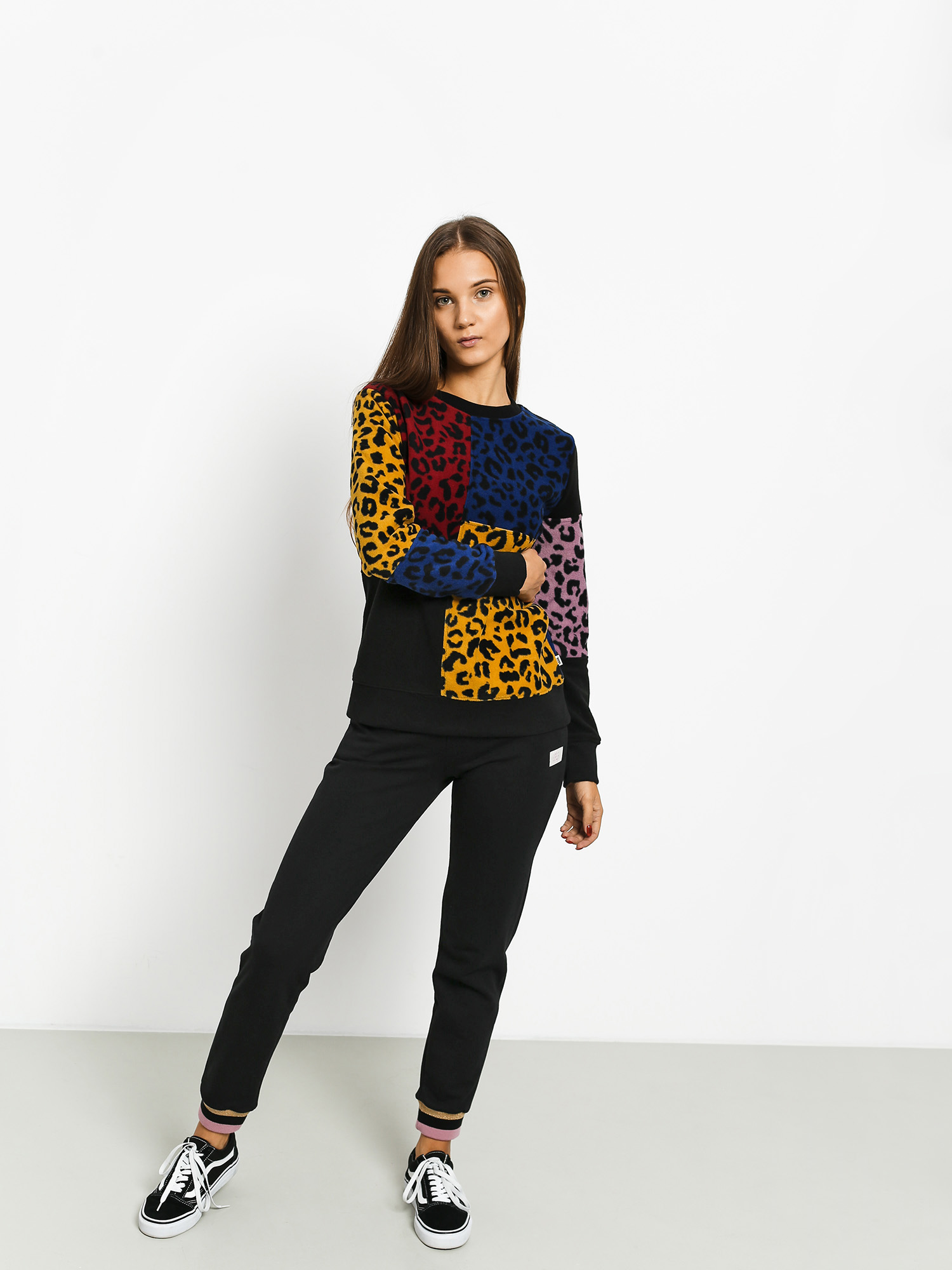 Bluza Vans Wyld Tangle Wmn (leopard patchwork)