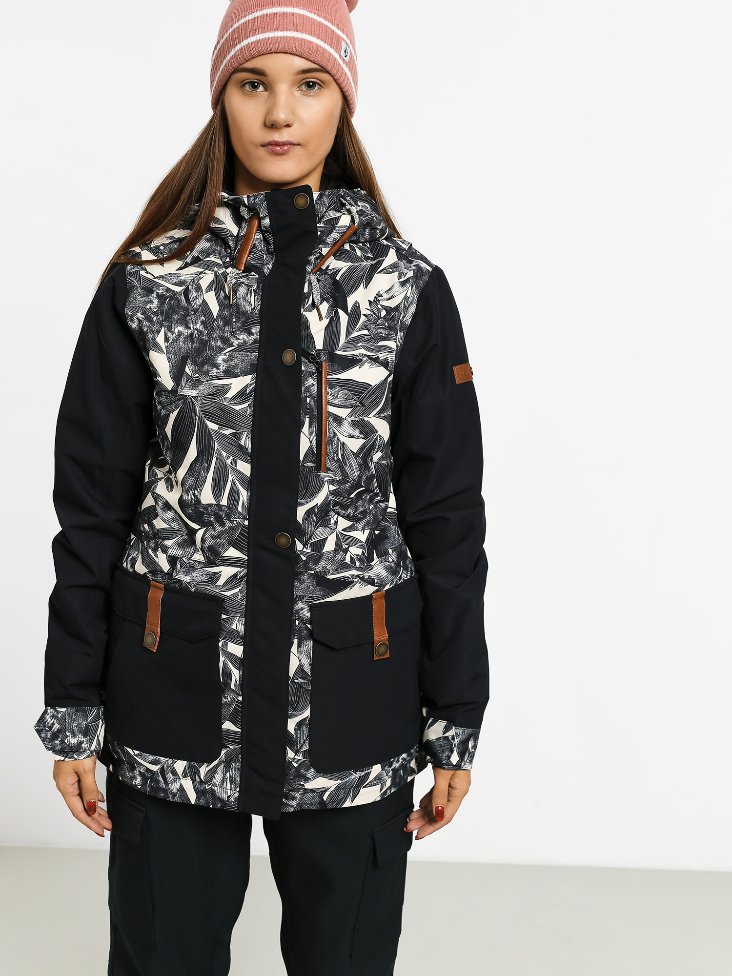 Damska Kurtka snowboardowa Roxy Andie (hawaiian palm leaf)